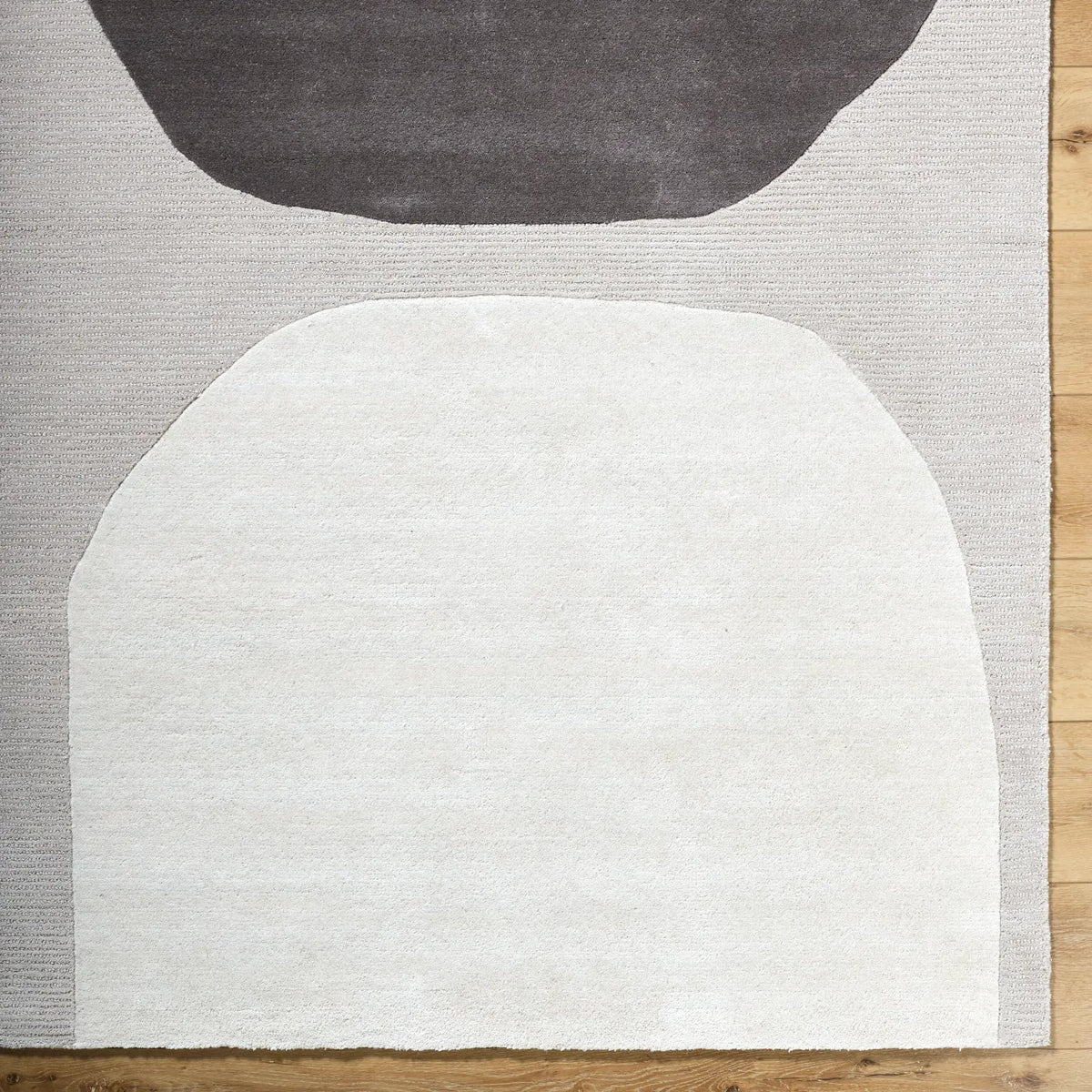 Rossi JWRS-2302 Charcoal Area Rug by LIVABLISS
