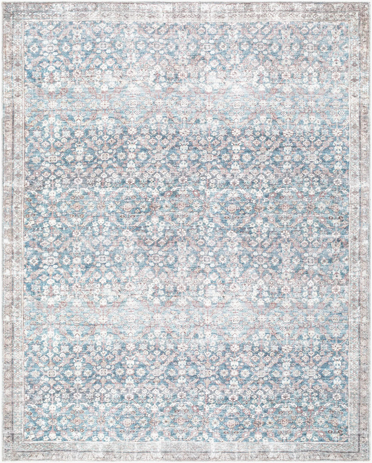 Jenni Yolo Home x LIVABLISS Amelia JYAL-2303 Sky-Blue Area Rug