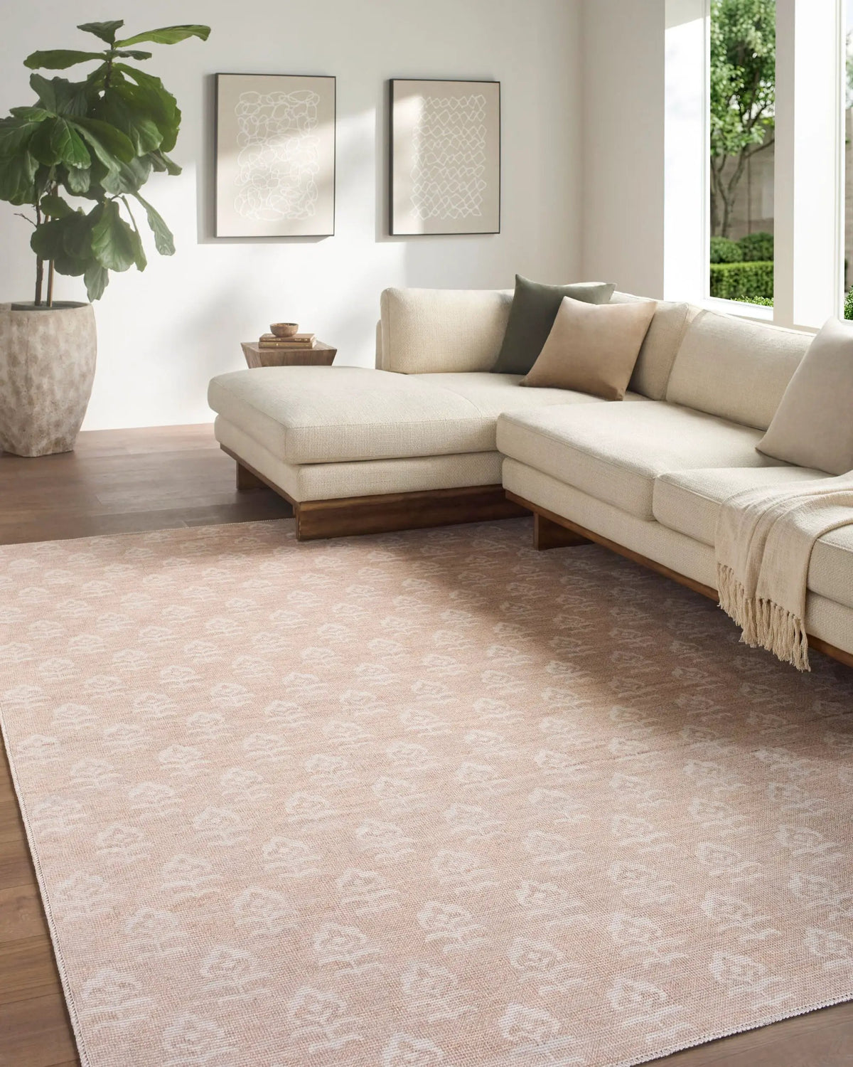 Livabliss x Jenni Yolo Home Flora JYFL-2300 Blush Area Rug