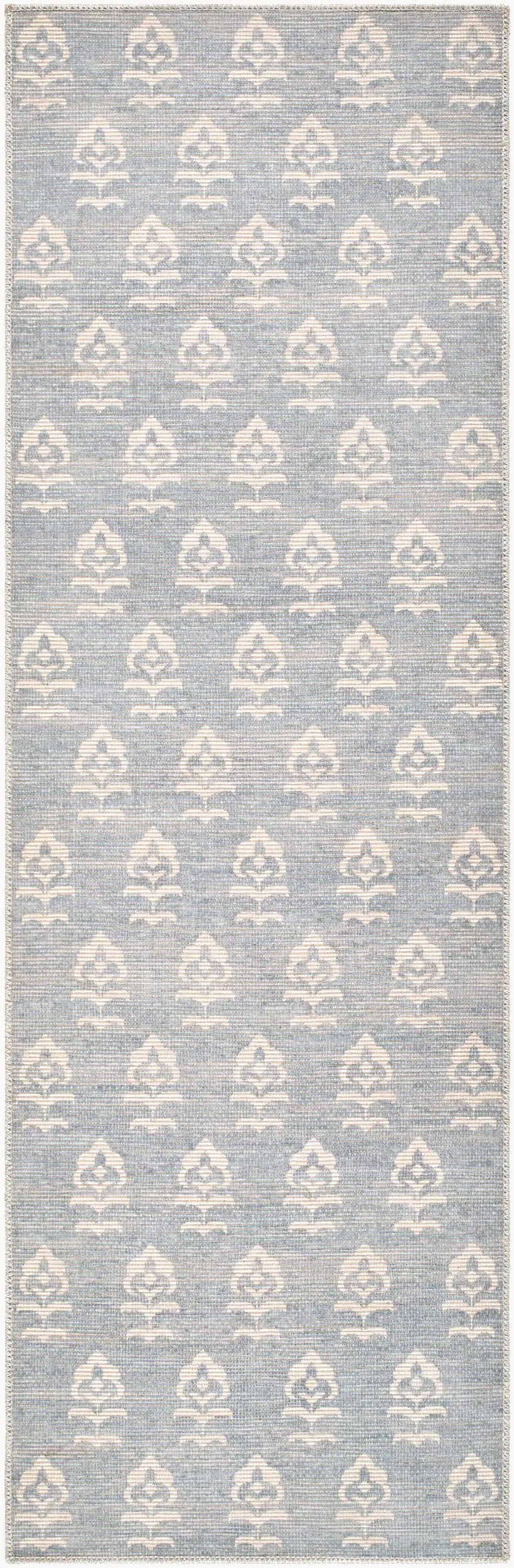 Livabliss x Jenni Yolo Home Flora JYFL-2301 Powder-Blue Area Rug