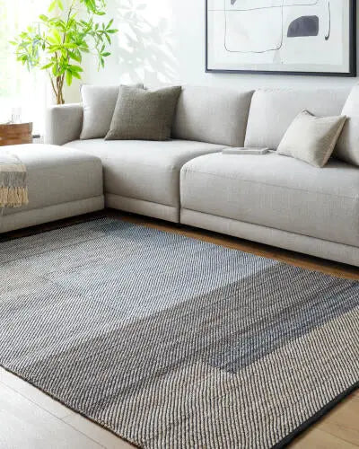 Jocelyn JYN-2303 Slate-Blue Area Rug by LIVABLISS