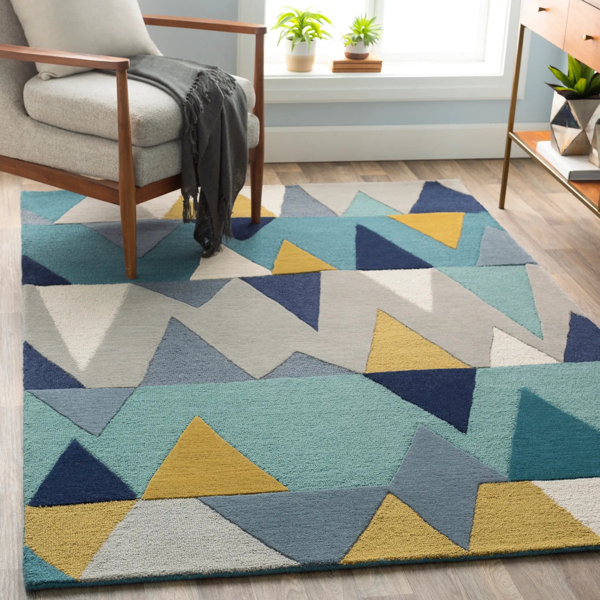 Kennedy KDY-3012 Blue Area Rug by LIVABLISS