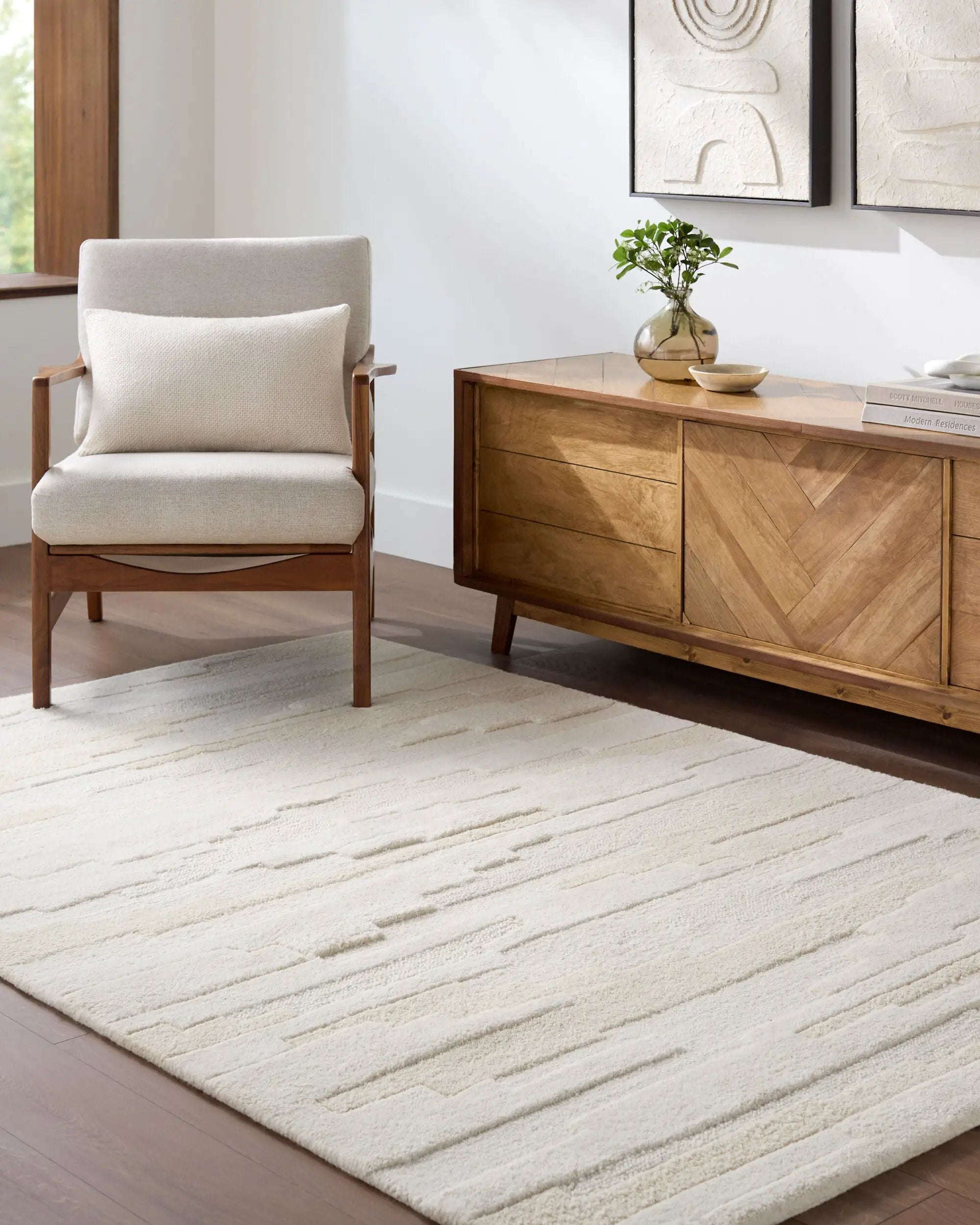 Kinsley KIS-2301 Ivory Area Rug by LIVABLISS