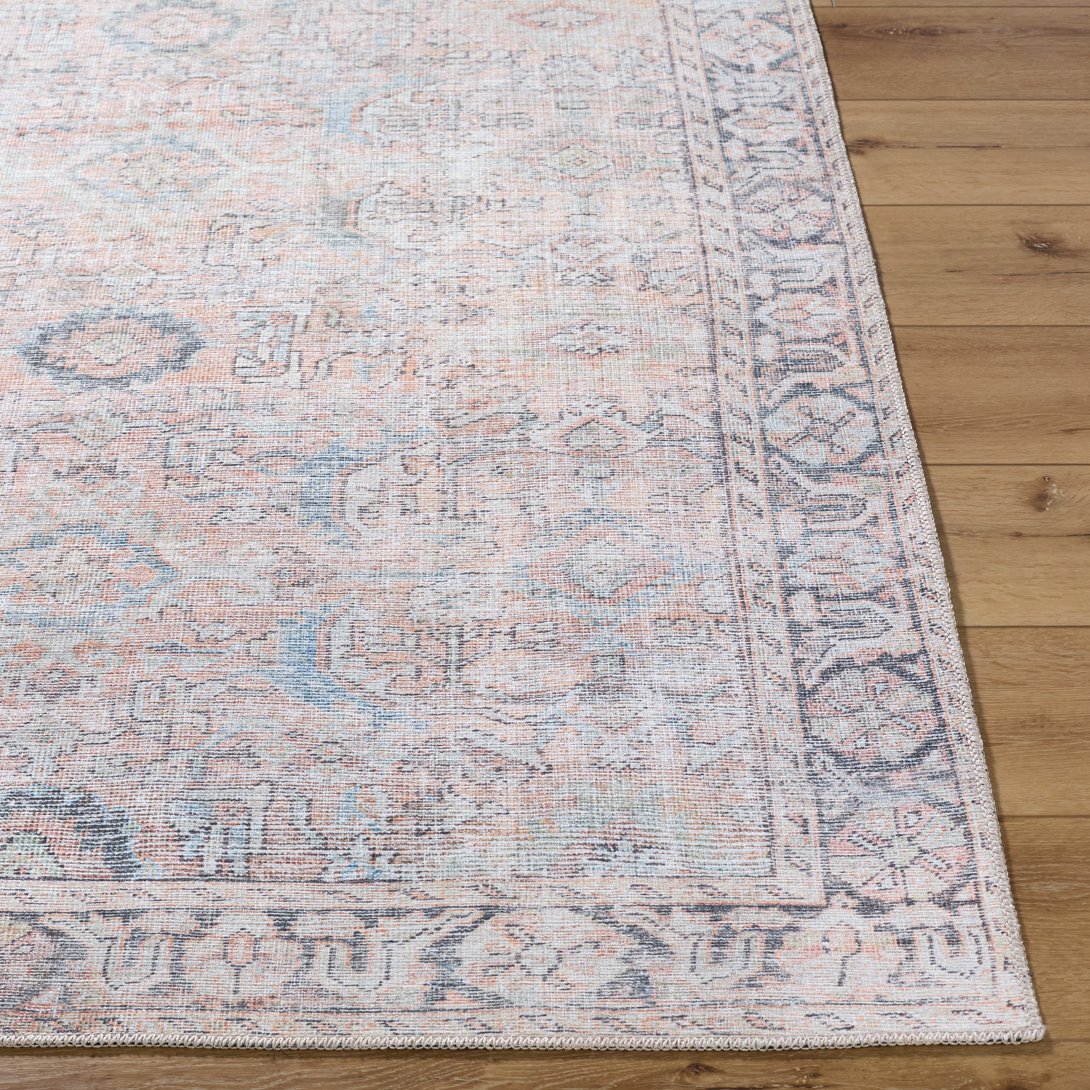 Surya Kemer KMR-2312 Tan Machine Washable Area Rug by LIVABLISS