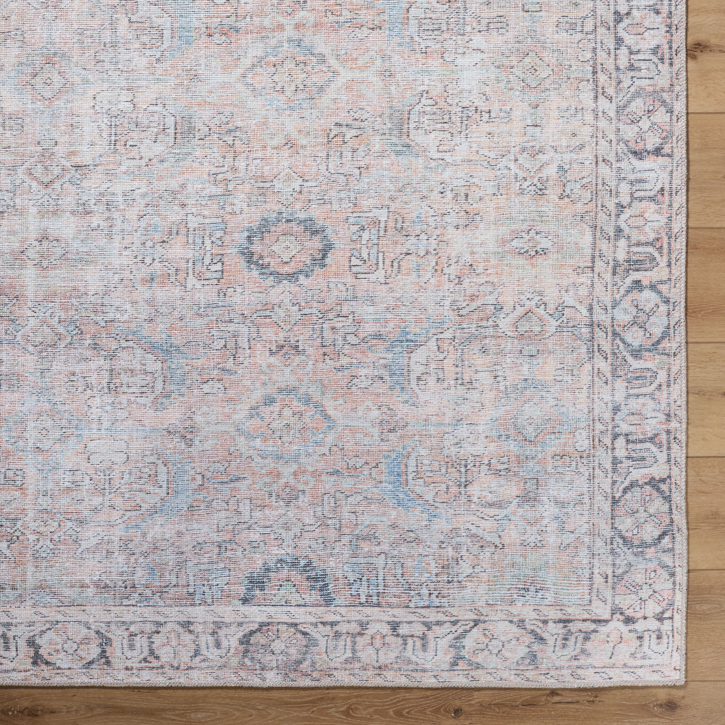 Surya Kemer KMR-2312 Tan Machine Washable Area Rug by LIVABLISS