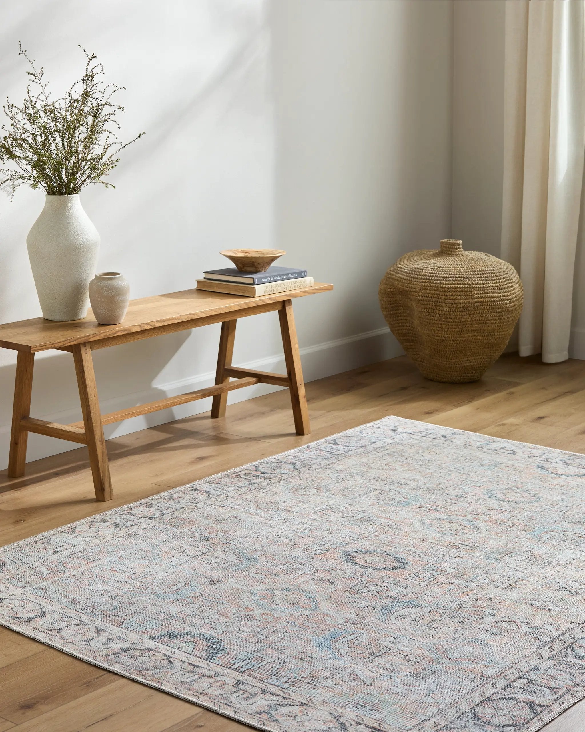 Kemer KMR-2312 Tan Area Rug by LIVABLISS