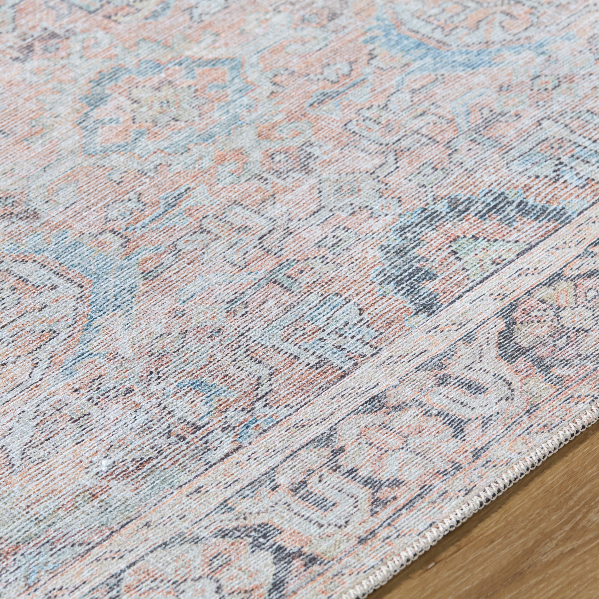 Surya Kemer KMR-2312 Tan Machine Washable Area Rug by LIVABLISS