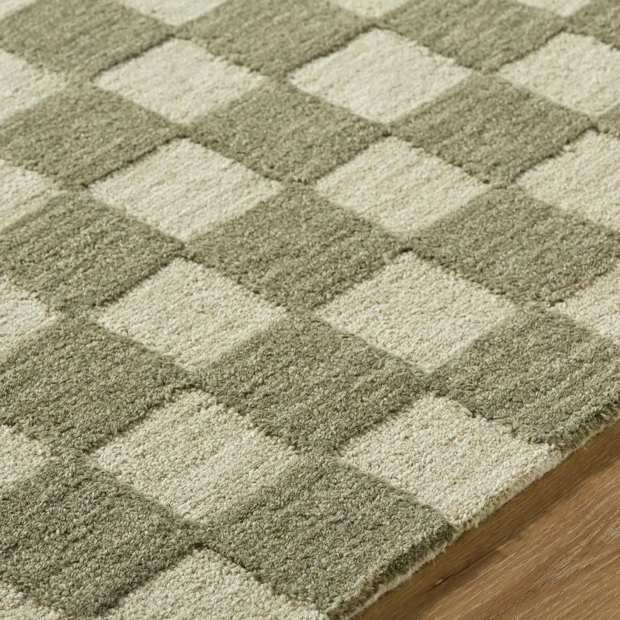 Klopp KPP-2301 Olive-Green Area Rug by LIVABLISS