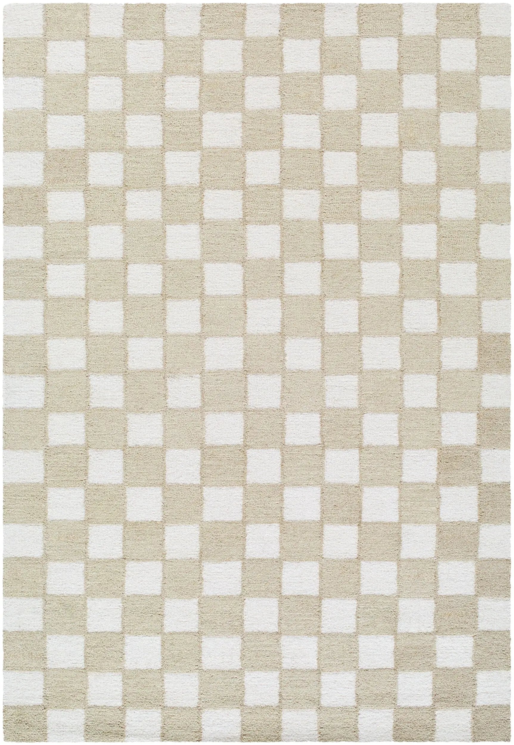 Klopp KPP-2302 Beige Area Rug by LIVABLISS