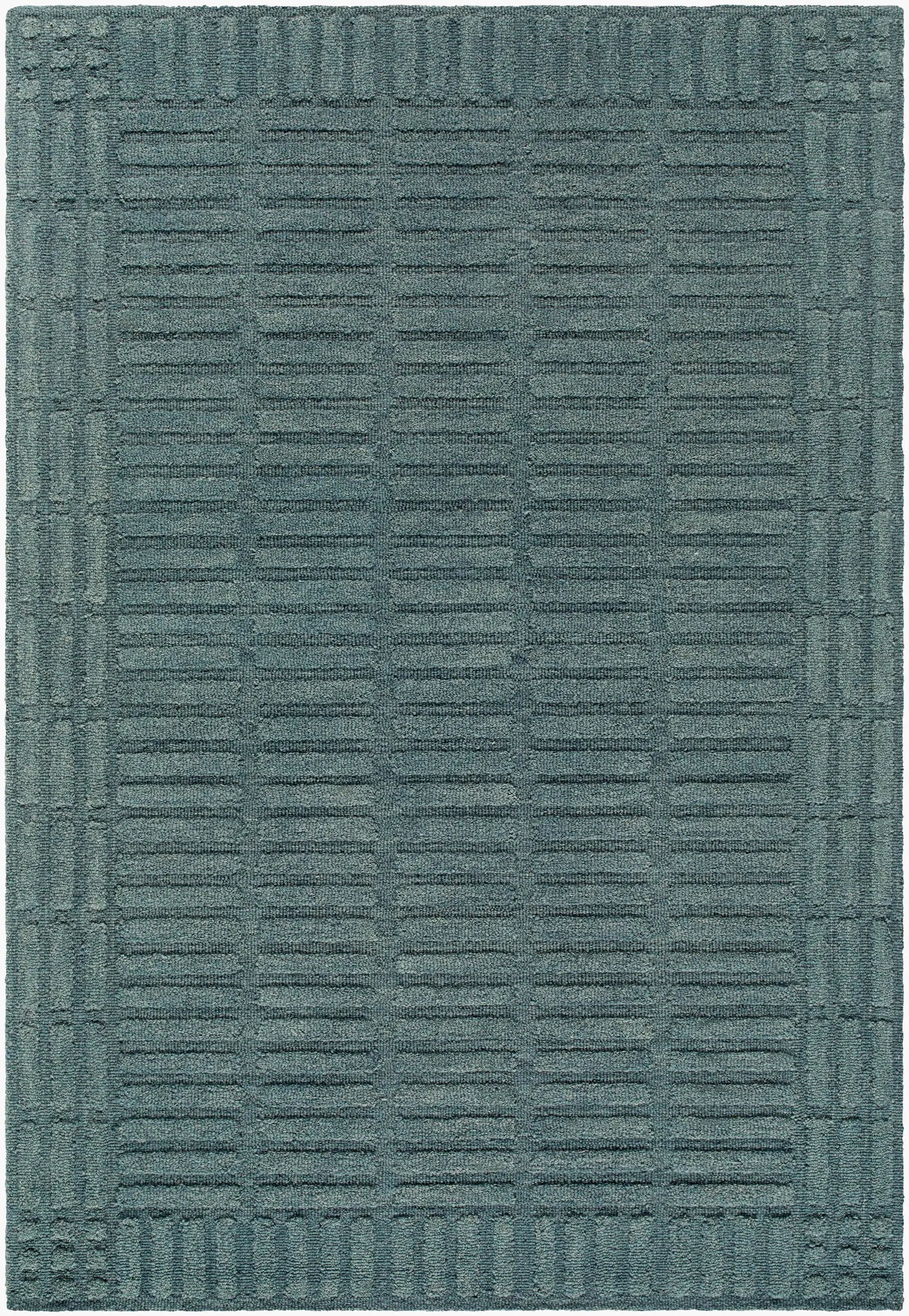Klopp KPP-2304 Slate-Blue Area Rug by LIVABLISS