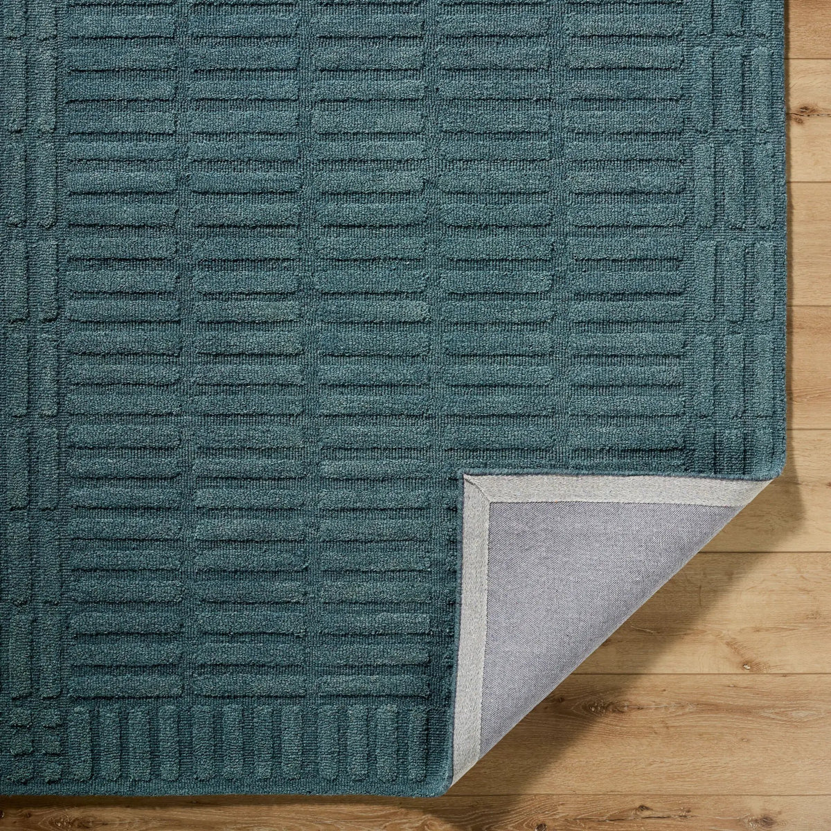 Klopp KPP-2304 Slate-Blue Area Rug by LIVABLISS