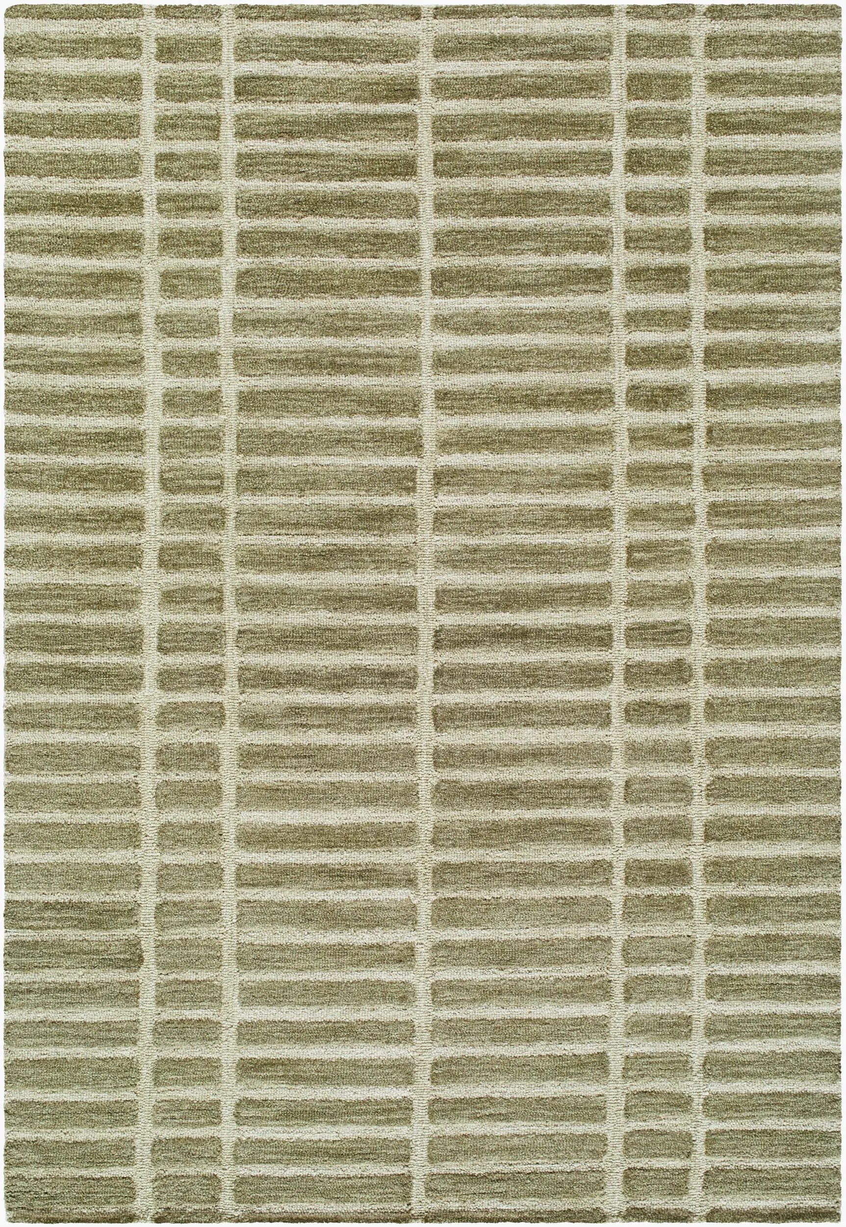 Klopp KPP-2307 Olive-Green Area Rug by LIVABLISS