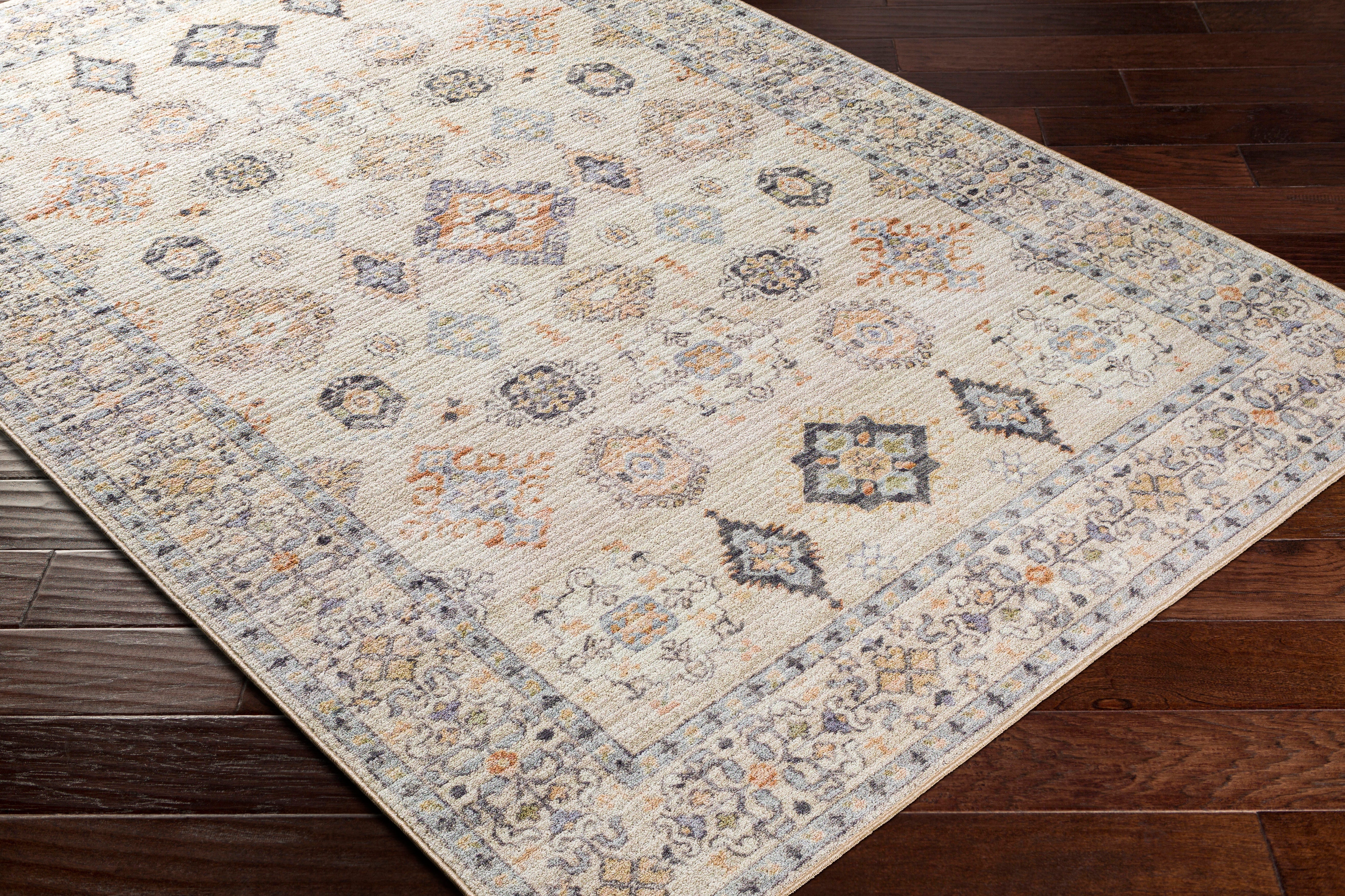 Surya Leicester LEC-2303 Beige Machine Washable Area Rug by LIVABLISS