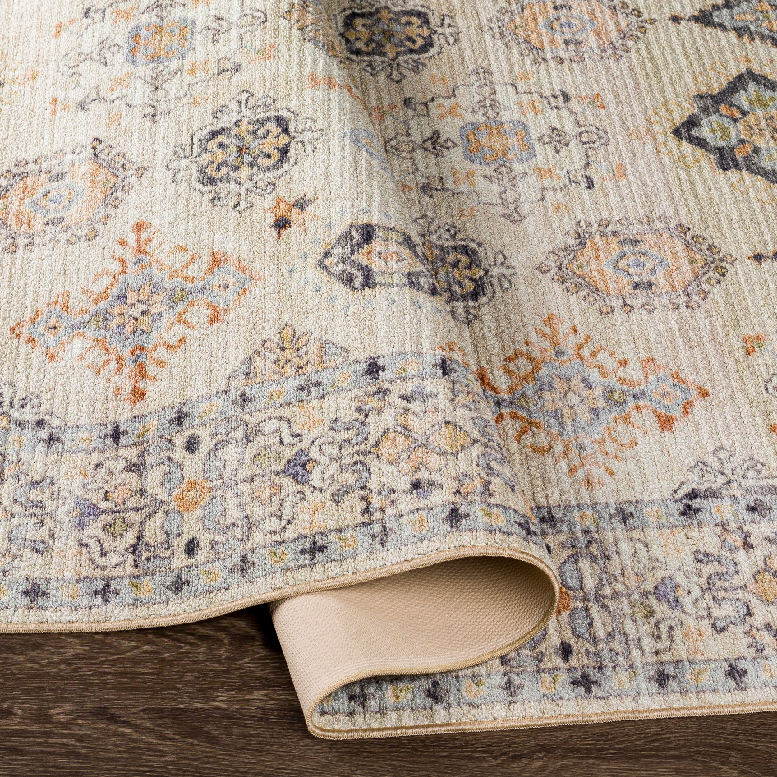 Surya Leicester LEC-2303 Beige Machine Washable Area Rug by LIVABLISS