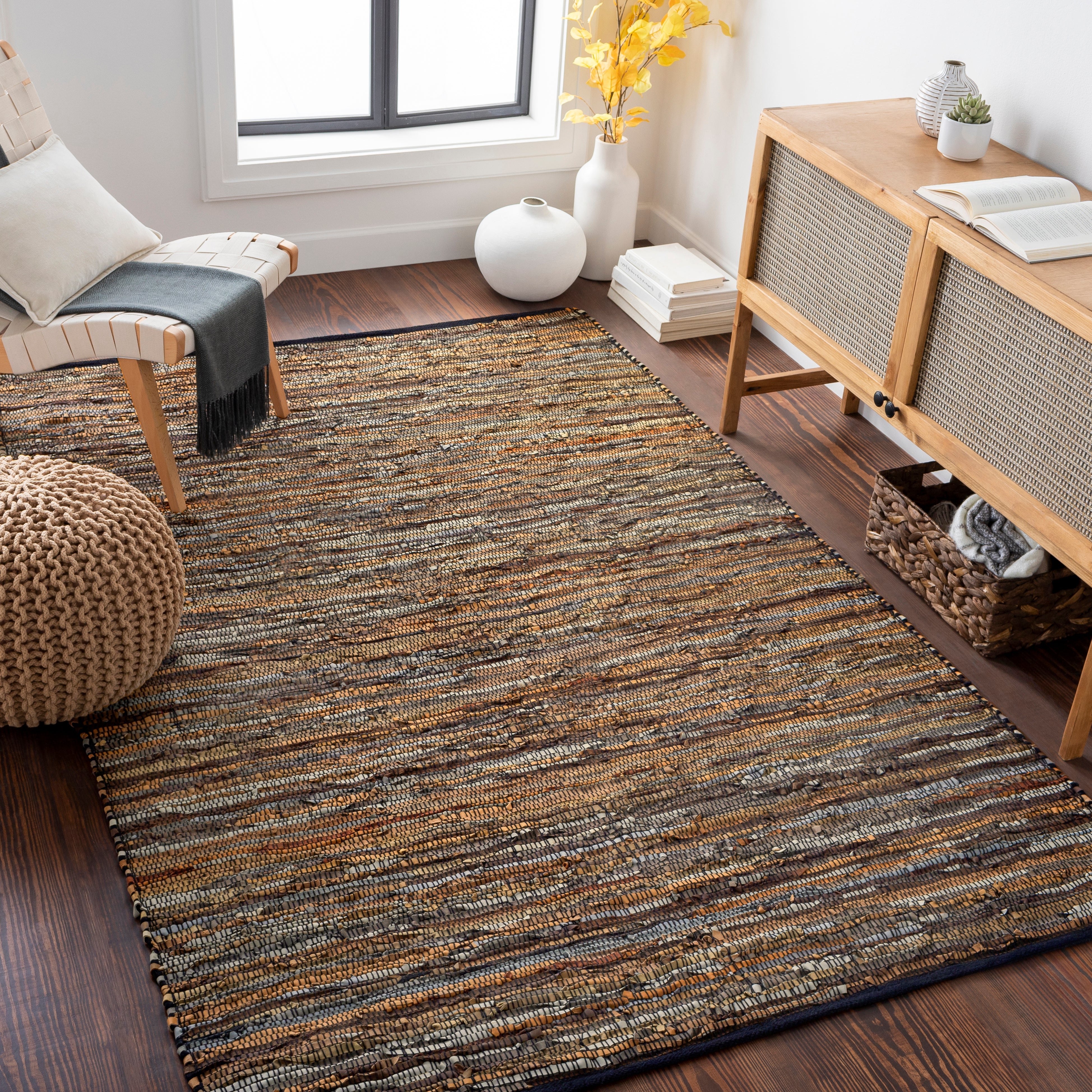 Surya Log Cabin LGC-1000 Brown Area Rug by LIVABLISS