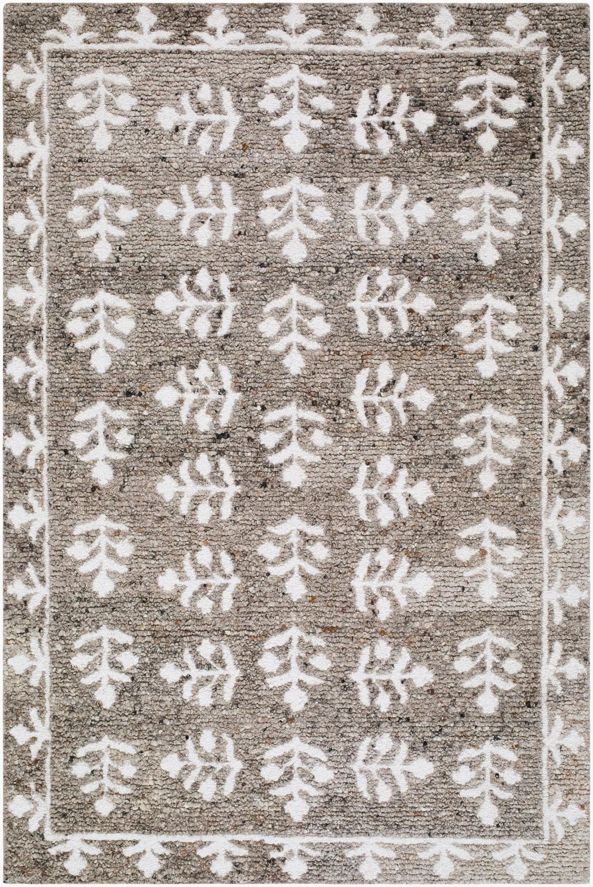 Livabliss x Lauren Liess Folk Flower LLFF-2302 Taupe Area Rug