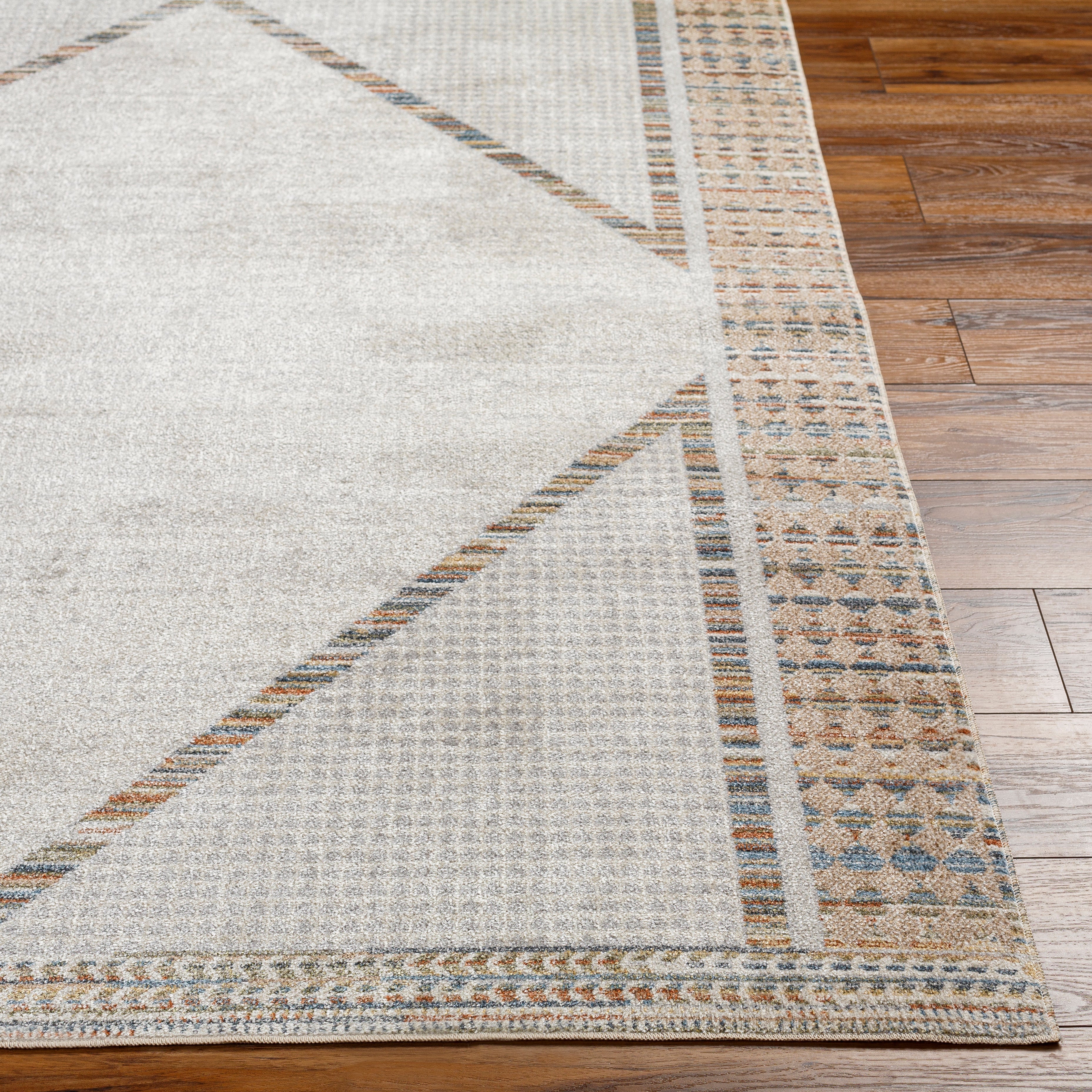 Surya Lillian LLL-2312 Oatmeal Machine Washable Area Rug by LIVABLISS