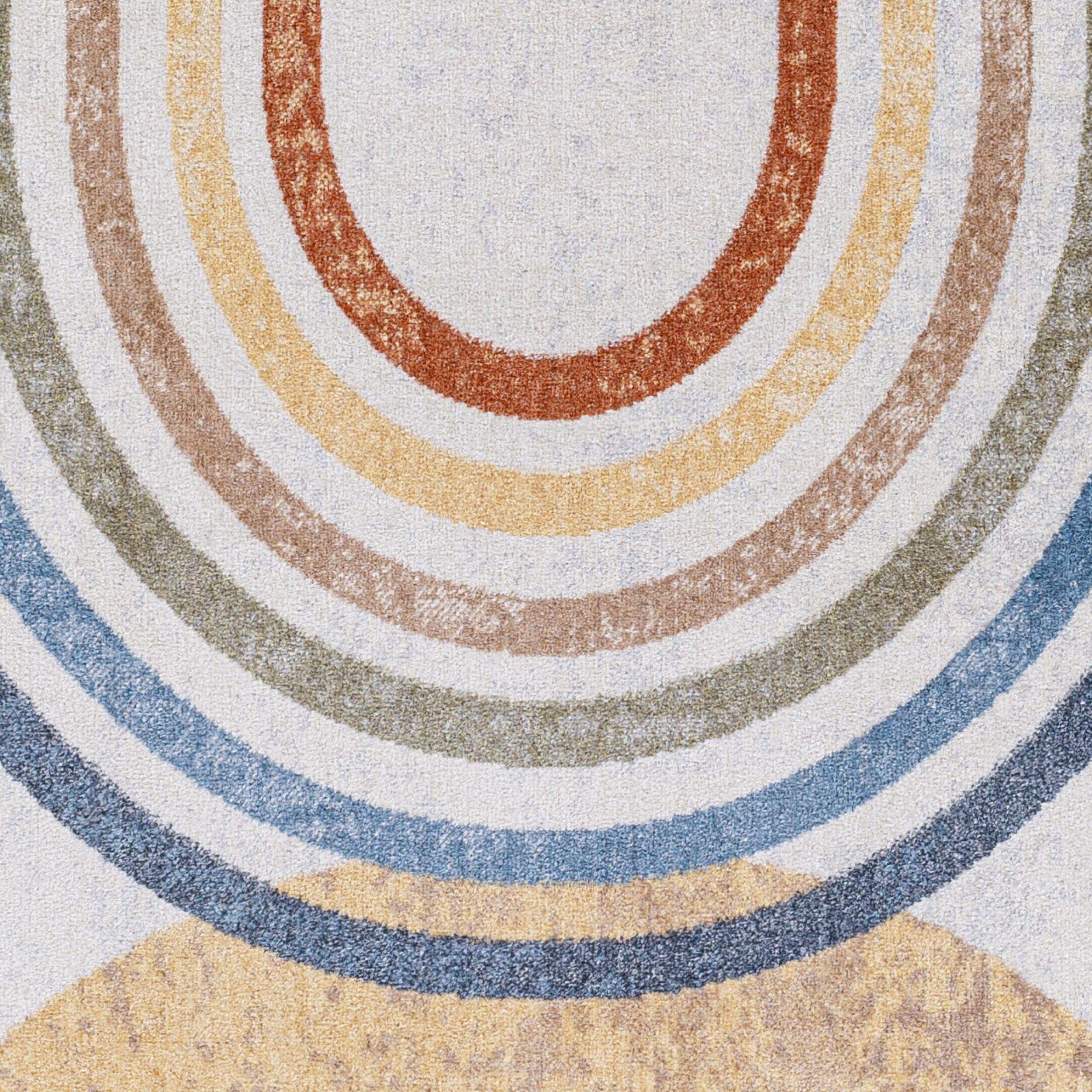 Surya Lillian LLL-2314 Oatmeal Machine Washable Area Rug by LIVABLISS