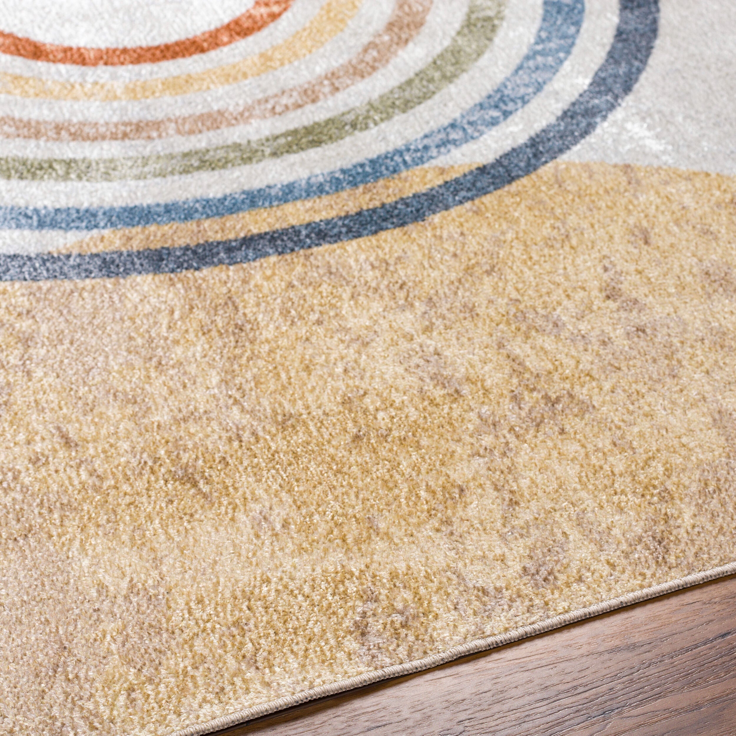 Surya Lillian LLL-2314 Oatmeal Machine Washable Area Rug by LIVABLISS