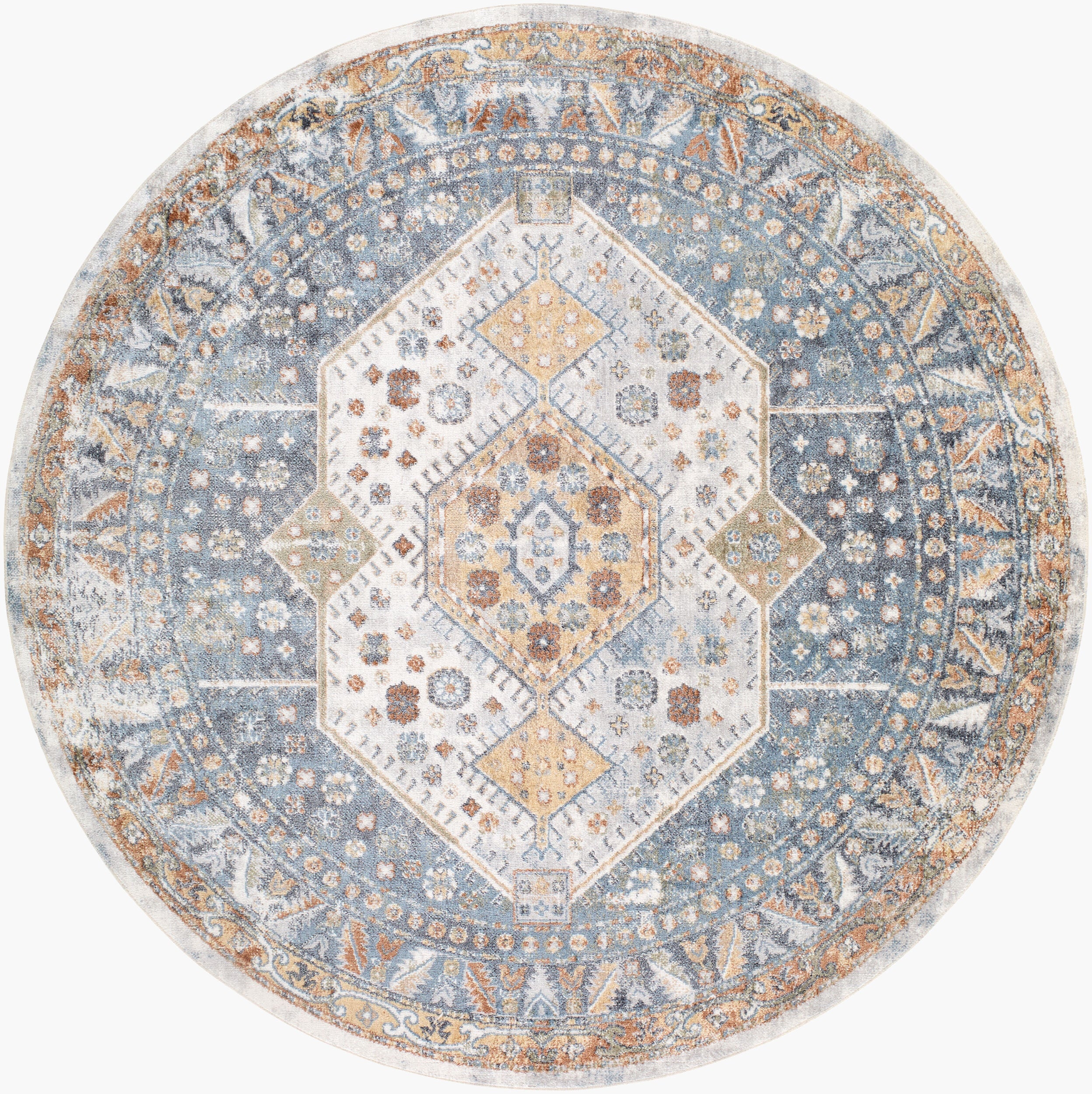 Surya Lillian LLL-2319 Oatmeal Machine Washable Area Rug by LIVABLISS