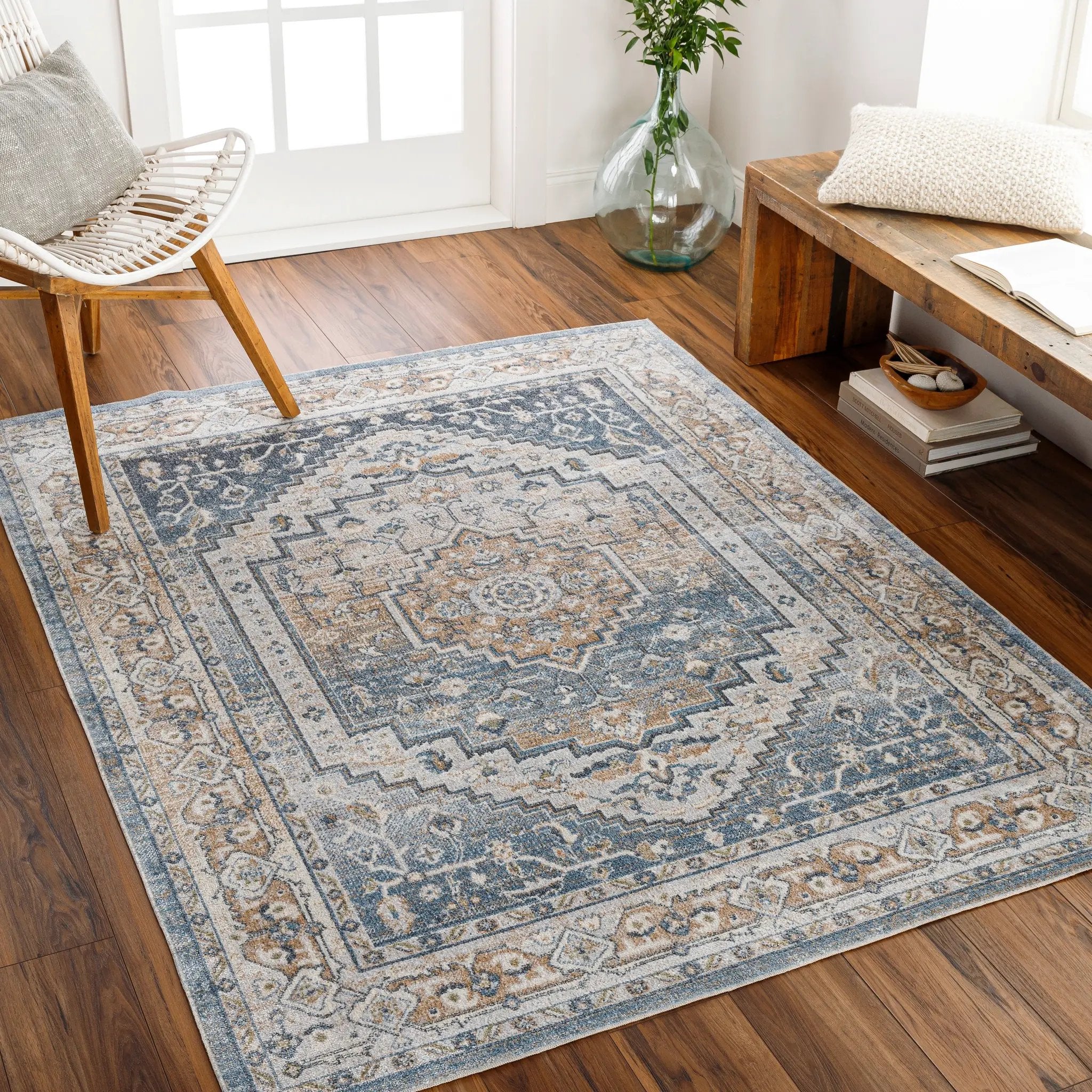Lillian LLL-2323 Oatmeal Area Rug by LIVABLISS