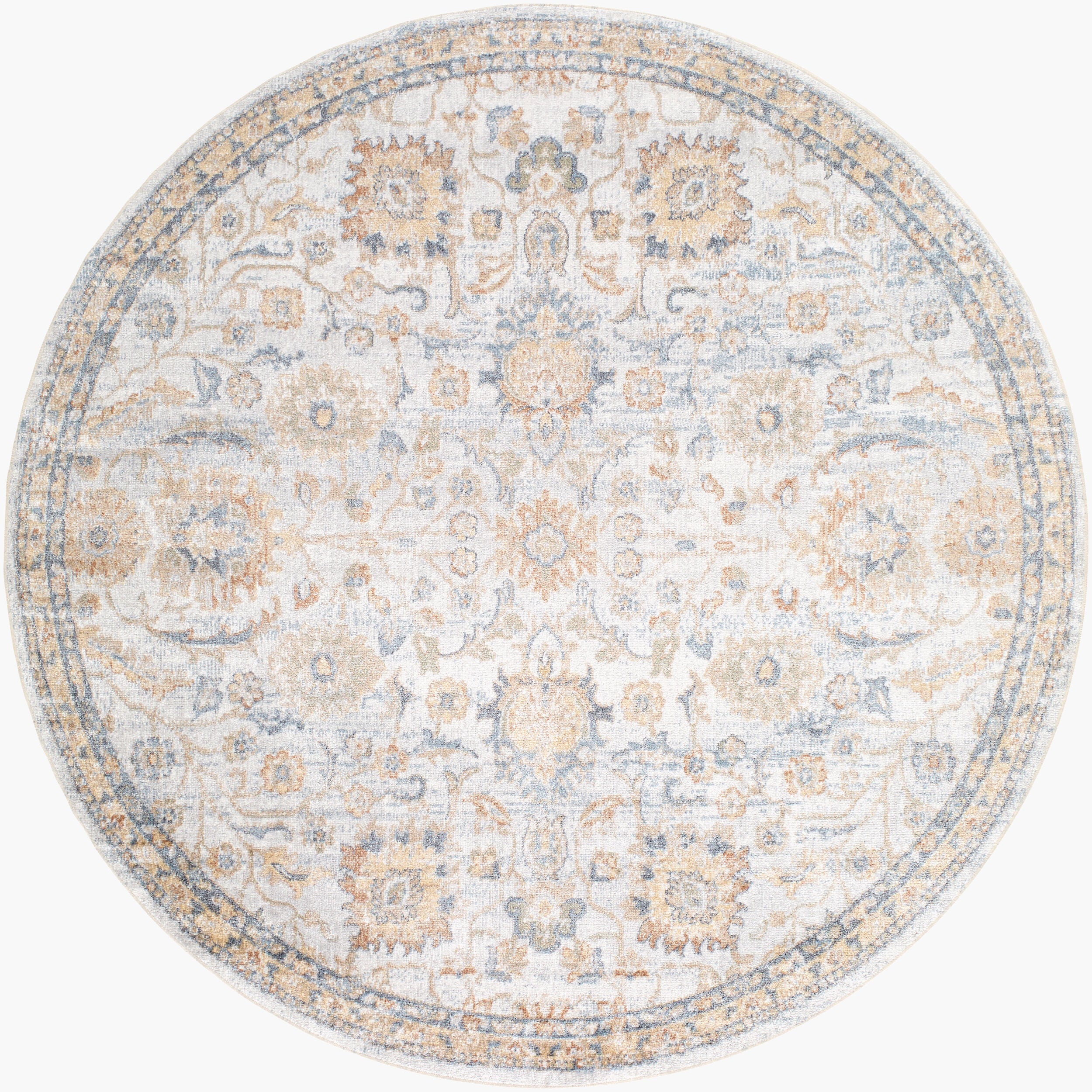 Surya Lillian LLL-2327 Gray Machine Washable Area Rug by LIVABLISS