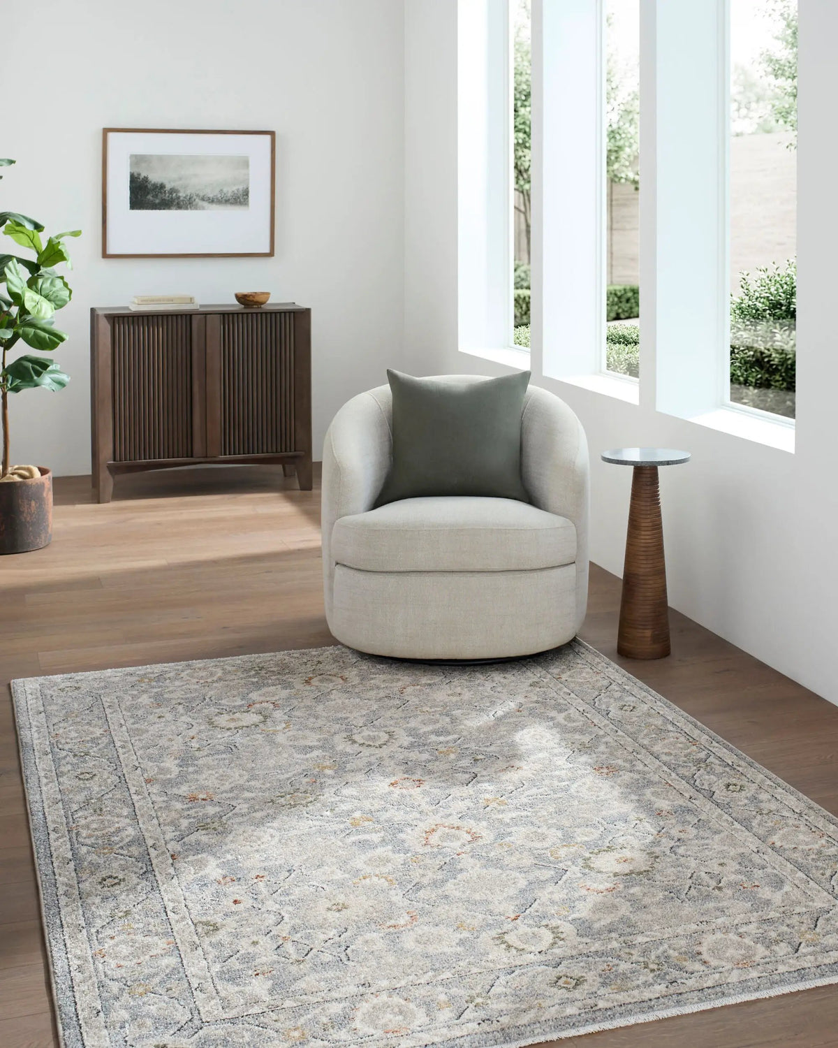 LIVABLISS Lausanne LNN-2307 Ivory Area Rug
