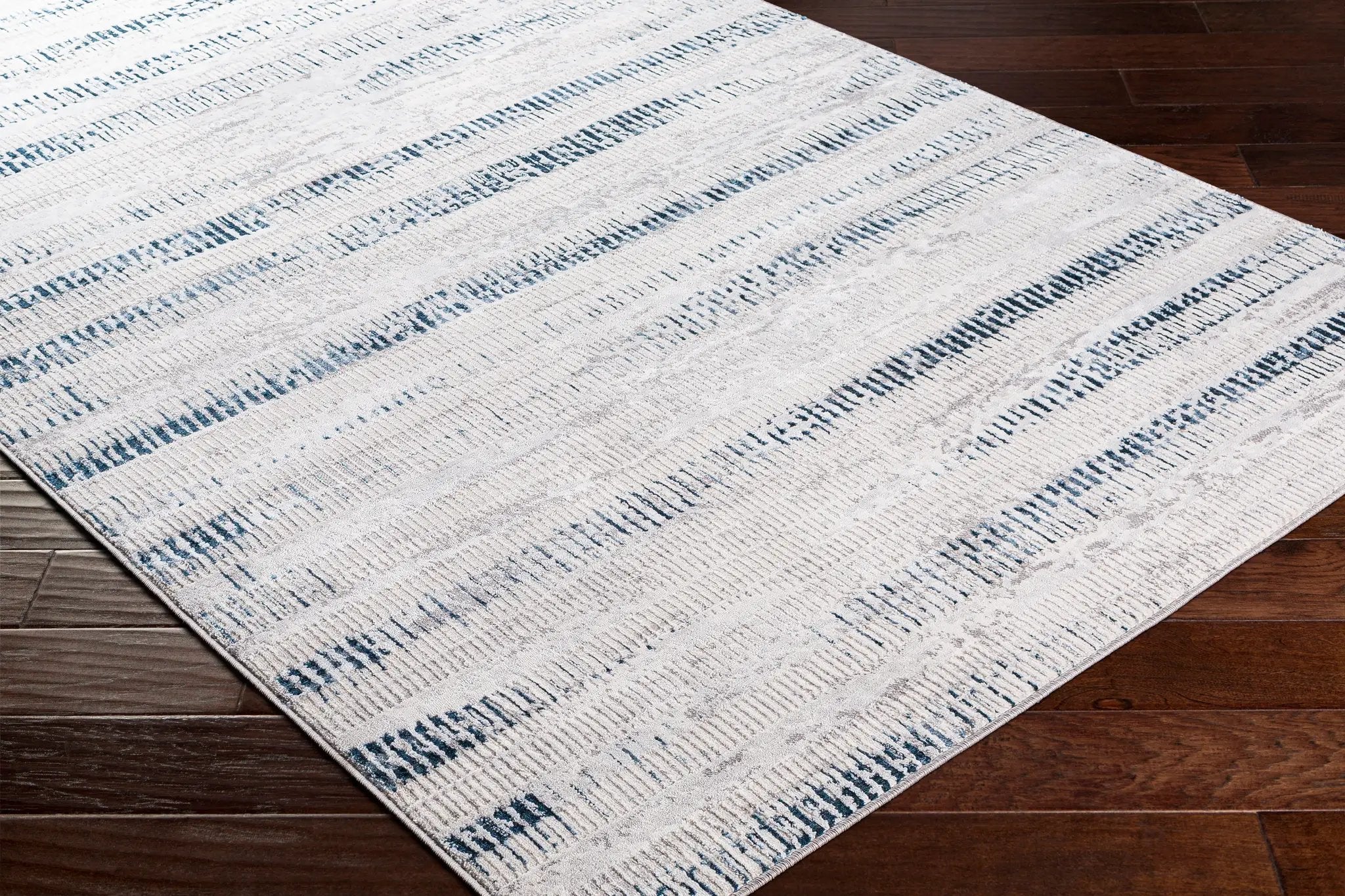 Lustro LSR-2309 Dark-Blue Area Rug by LIVABLISS