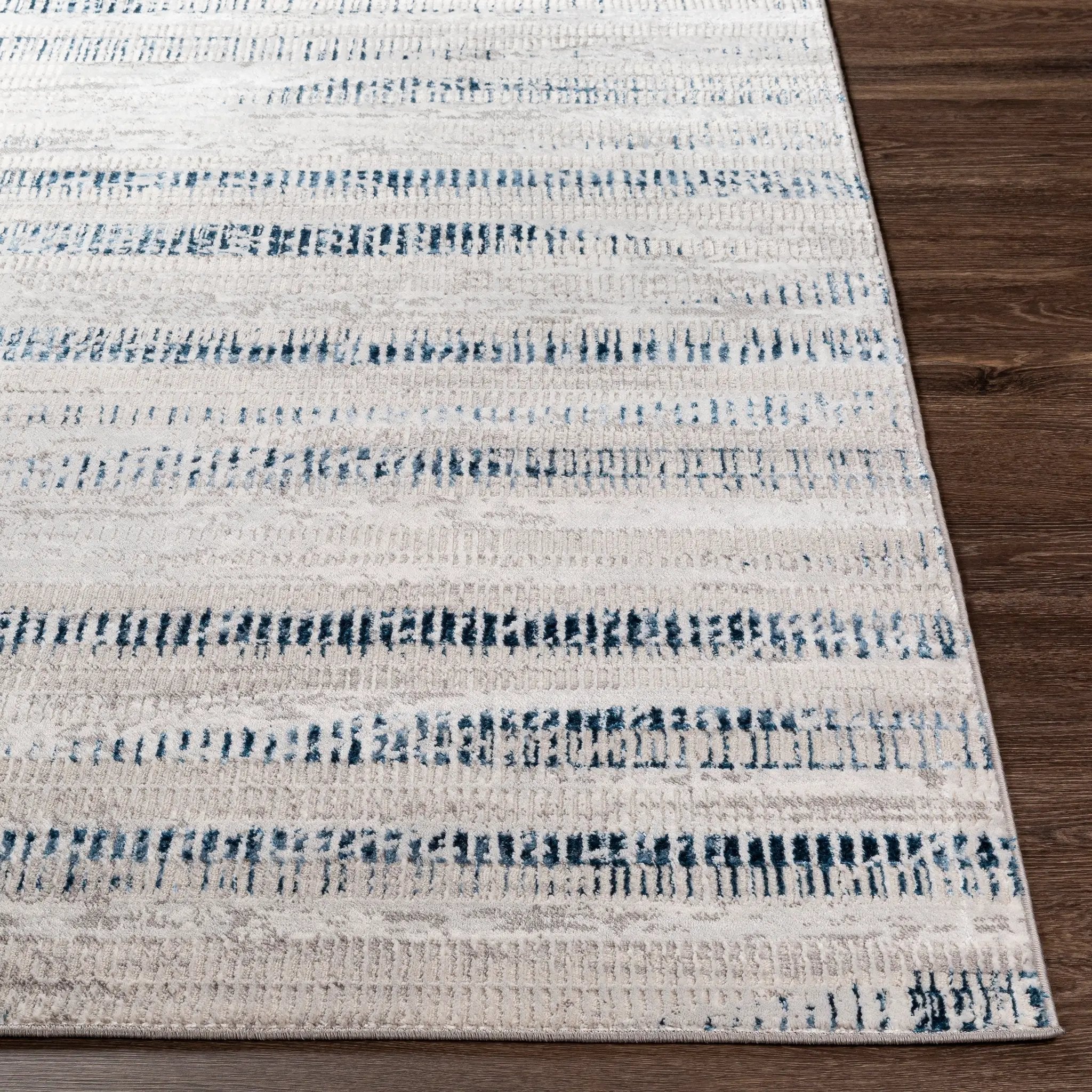 Lustro LSR-2309 Dark-Blue Area Rug by LIVABLISS