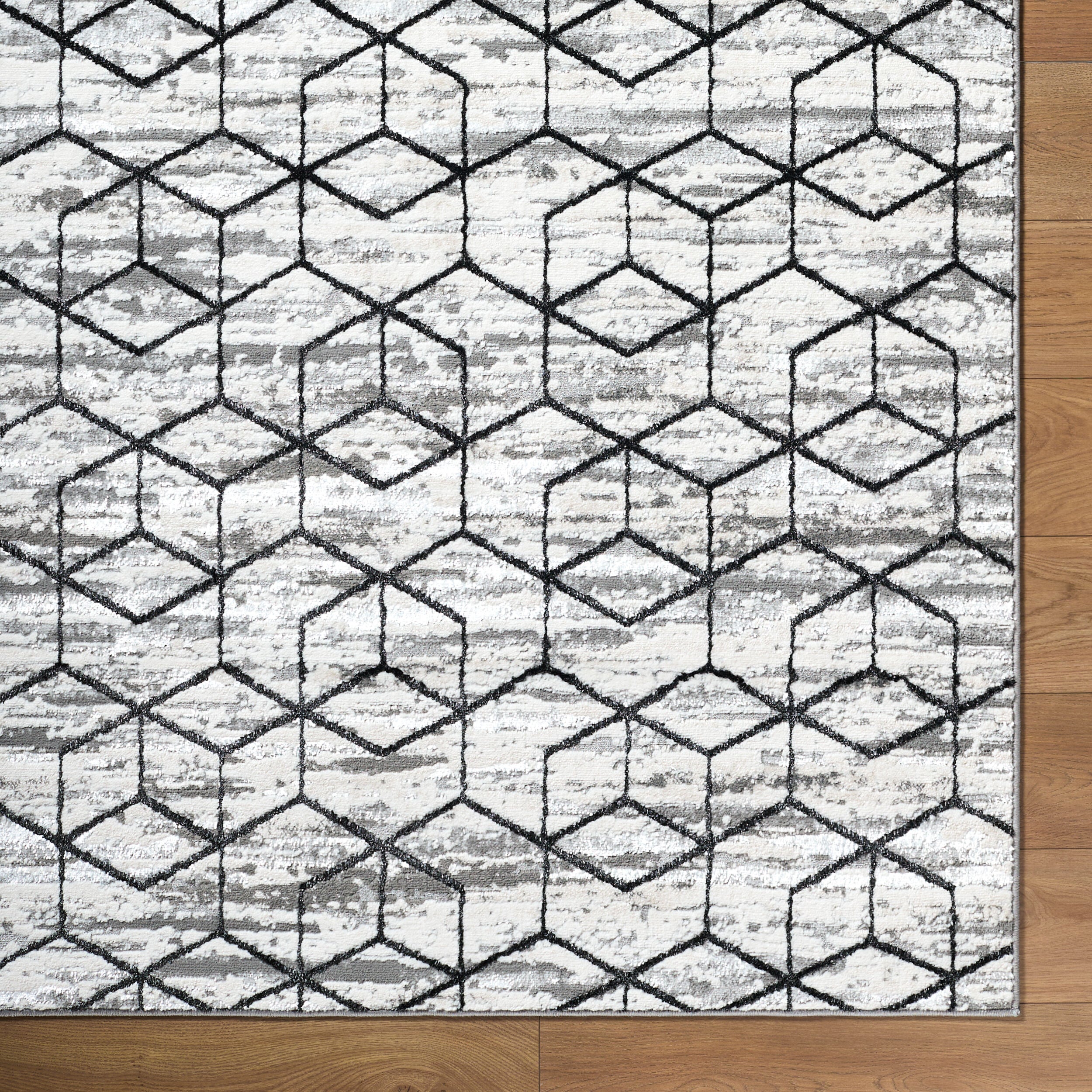 Surya Lustro LSR-2333 Gray Area Rug by LIVABLISS