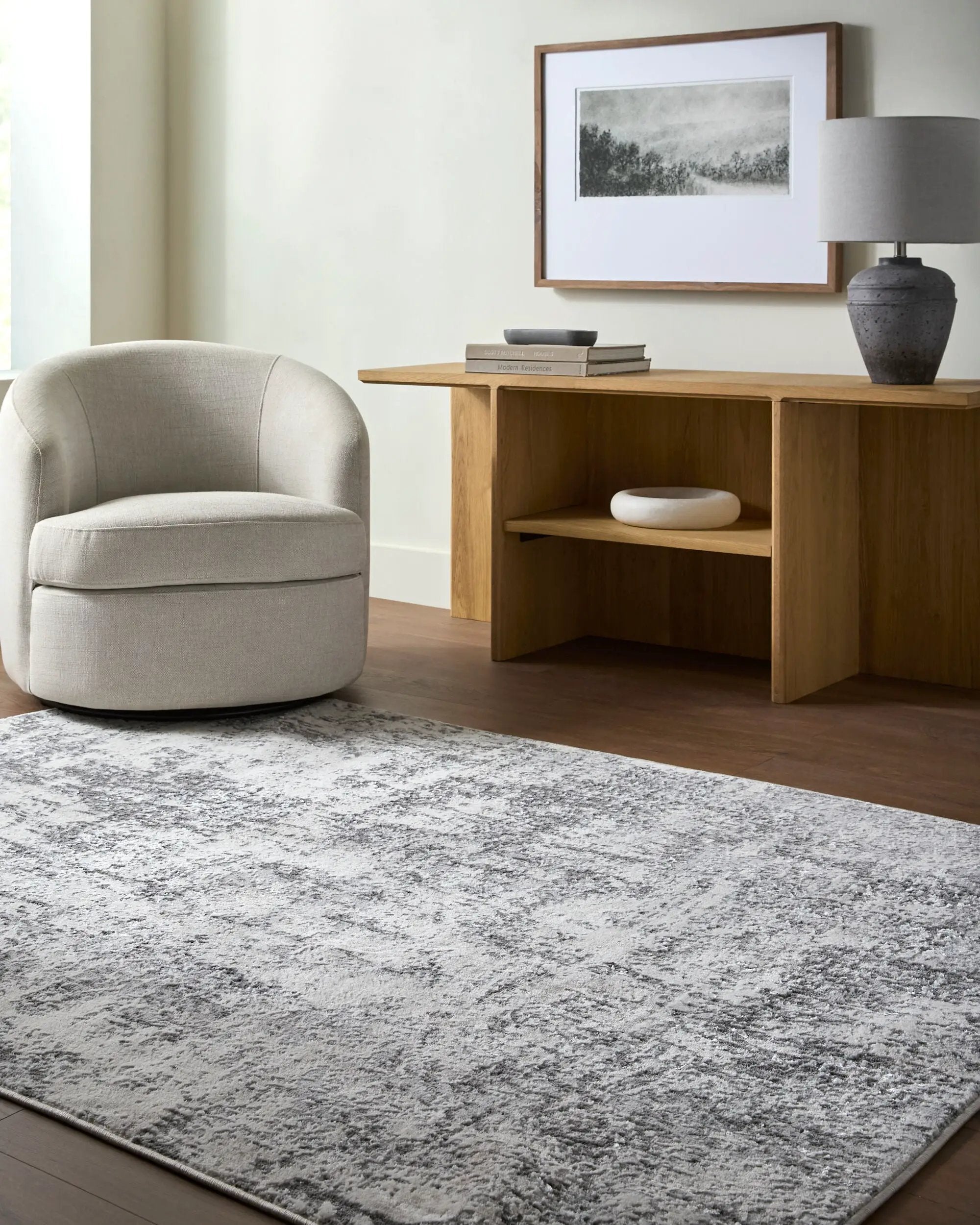 Lustro LSR-2334 Ivory Area Rug by LIVABLISS