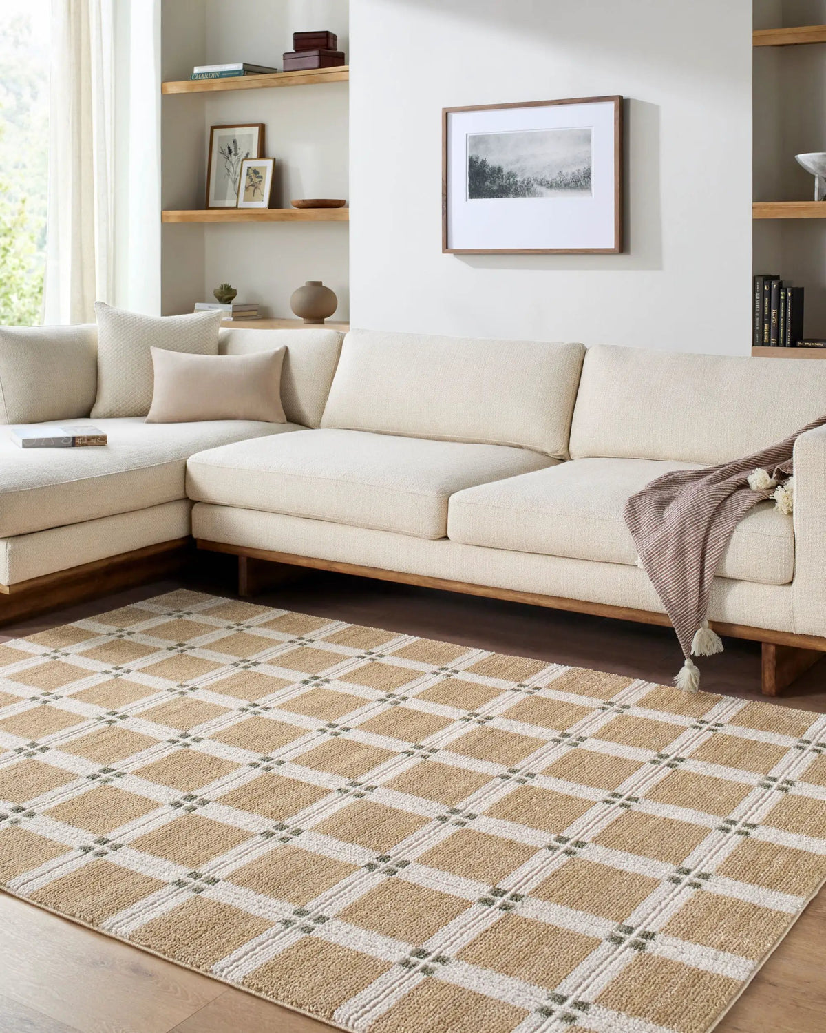LIVABLISS La Luna LUU-2308 Tan Area Rug