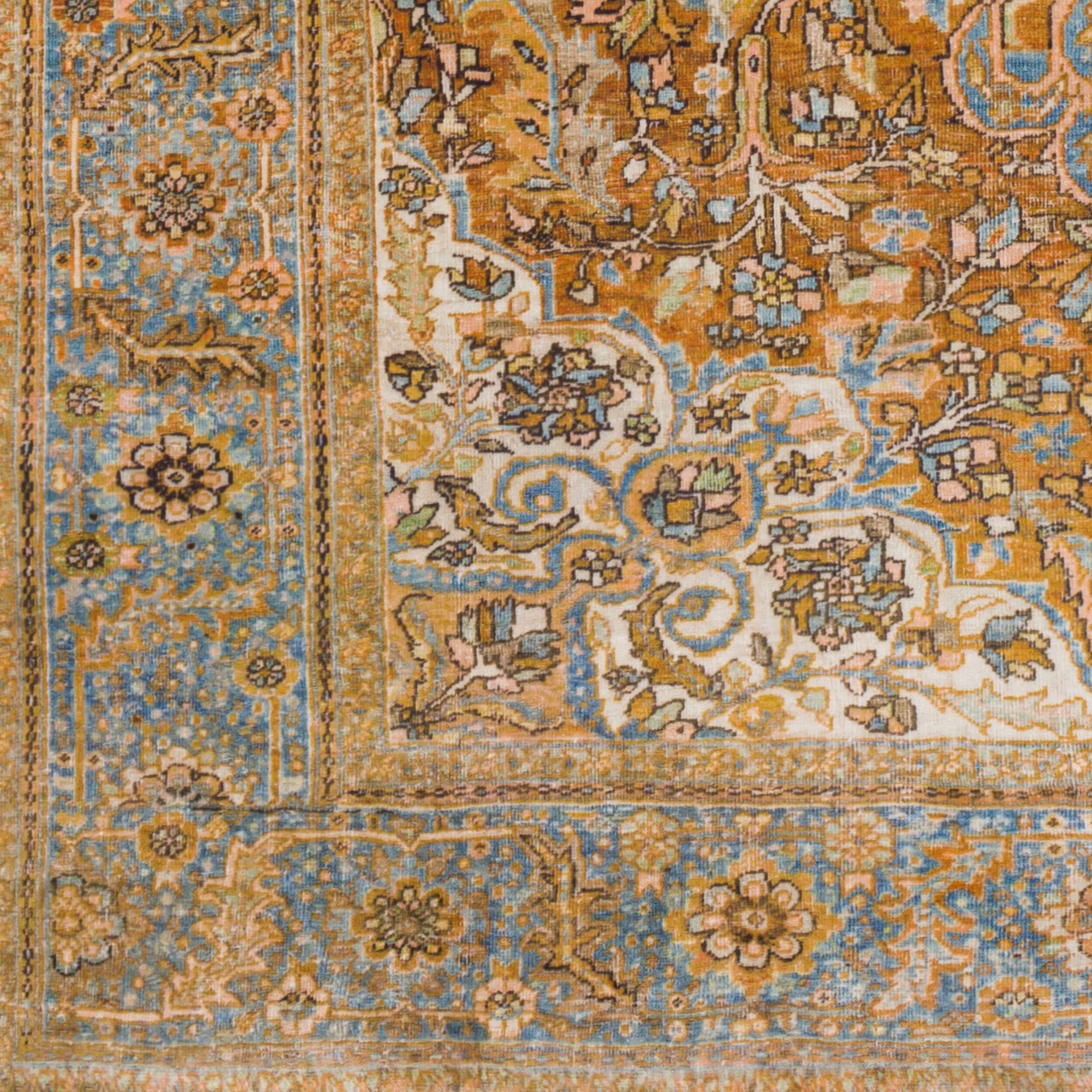 Surya Lavable LVB-2302 Burnt Orange Machine Washable Area Rug by LIVABLISS