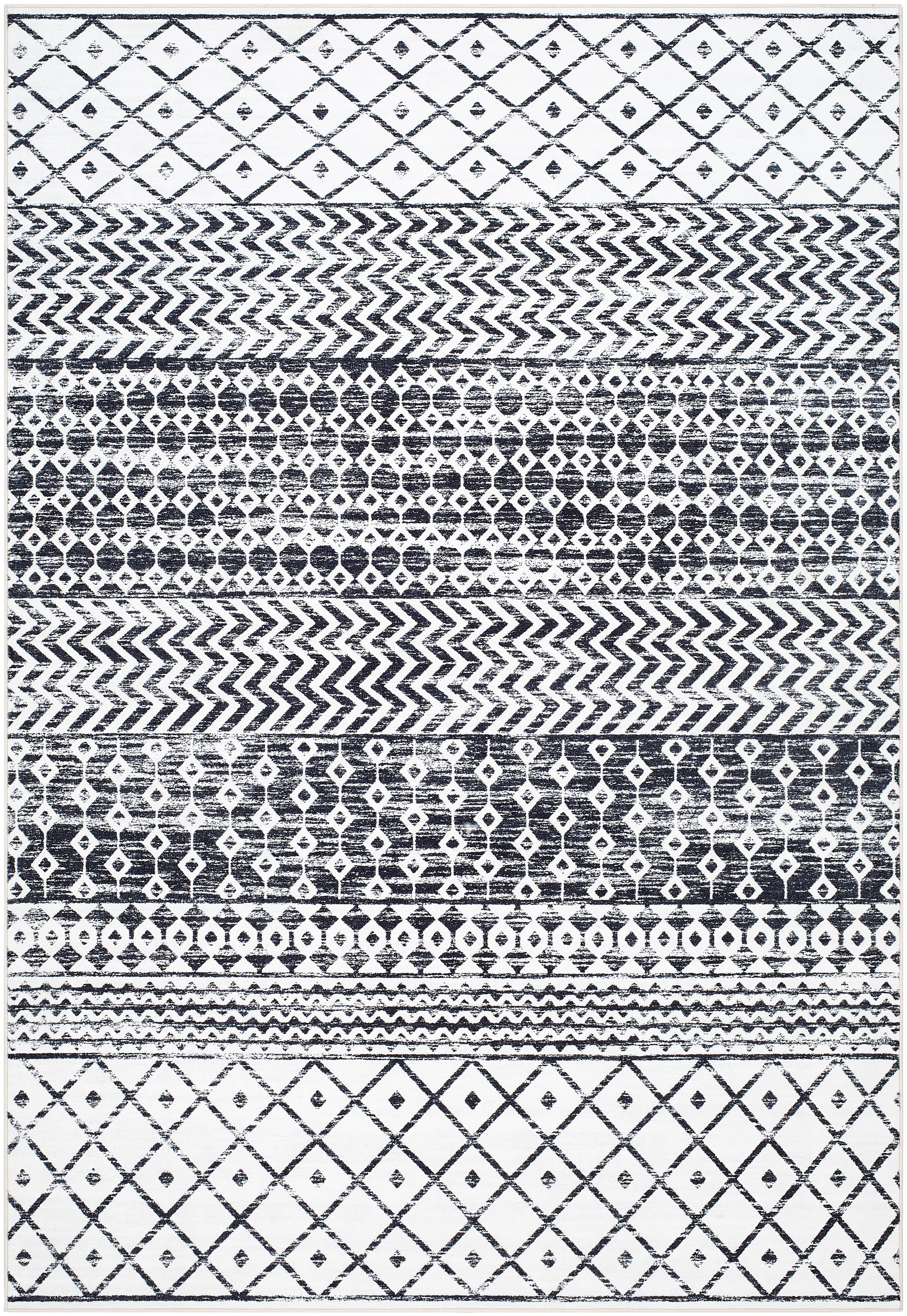 Surya Lavable LVB-2329 Ivory Machine Washable Area Rug by LIVABLISS