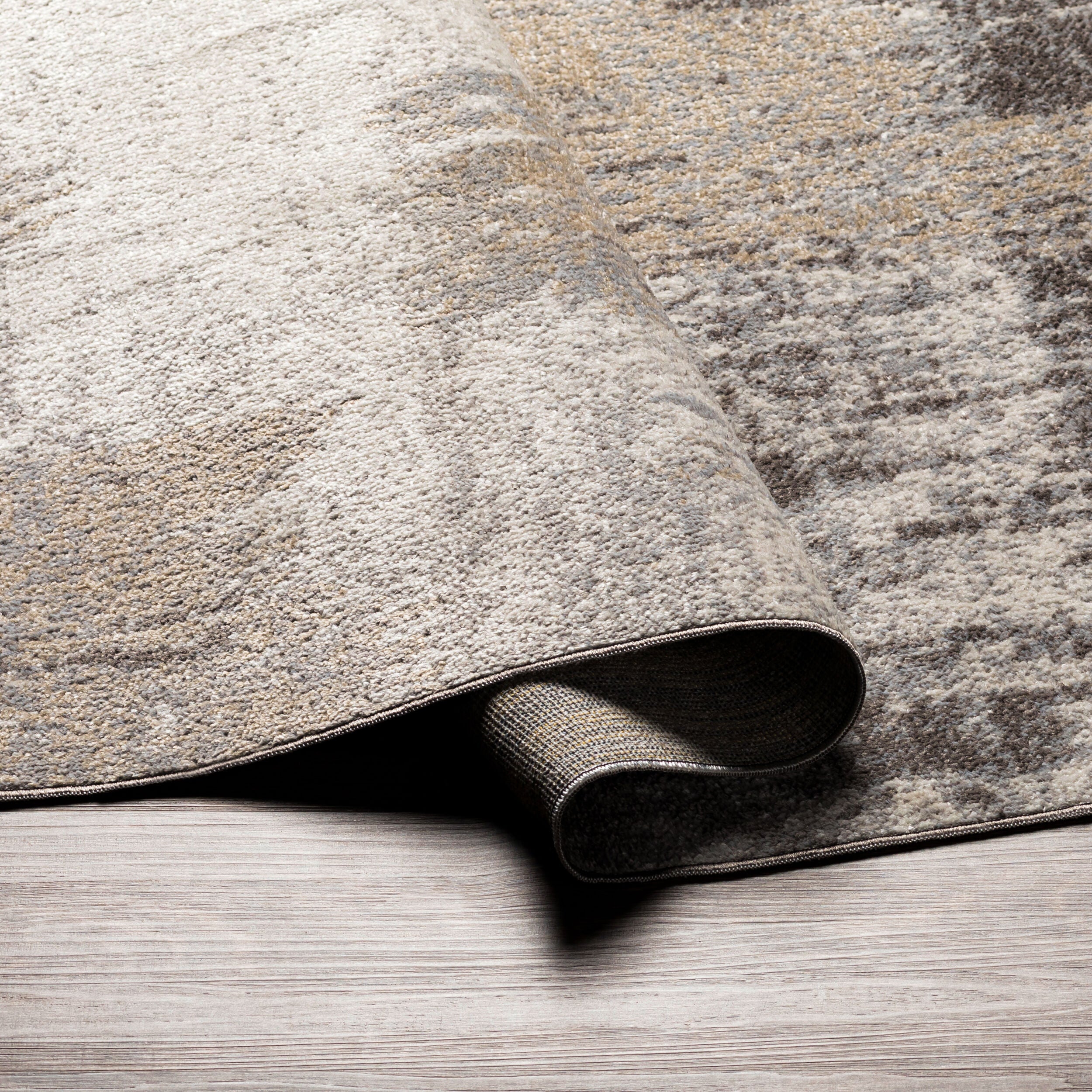 Surya Lavadora LVR-2315 Taupe Machine Washable Area Rug by LIVABLISS
