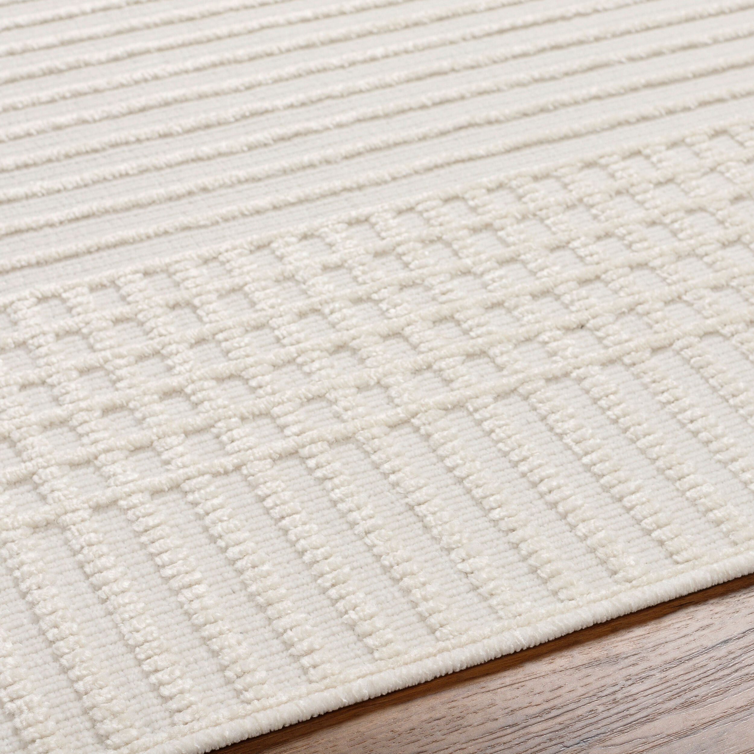 Surya Lyna LYA-2306 White Machine Washable Area Rug by LIVABLISS