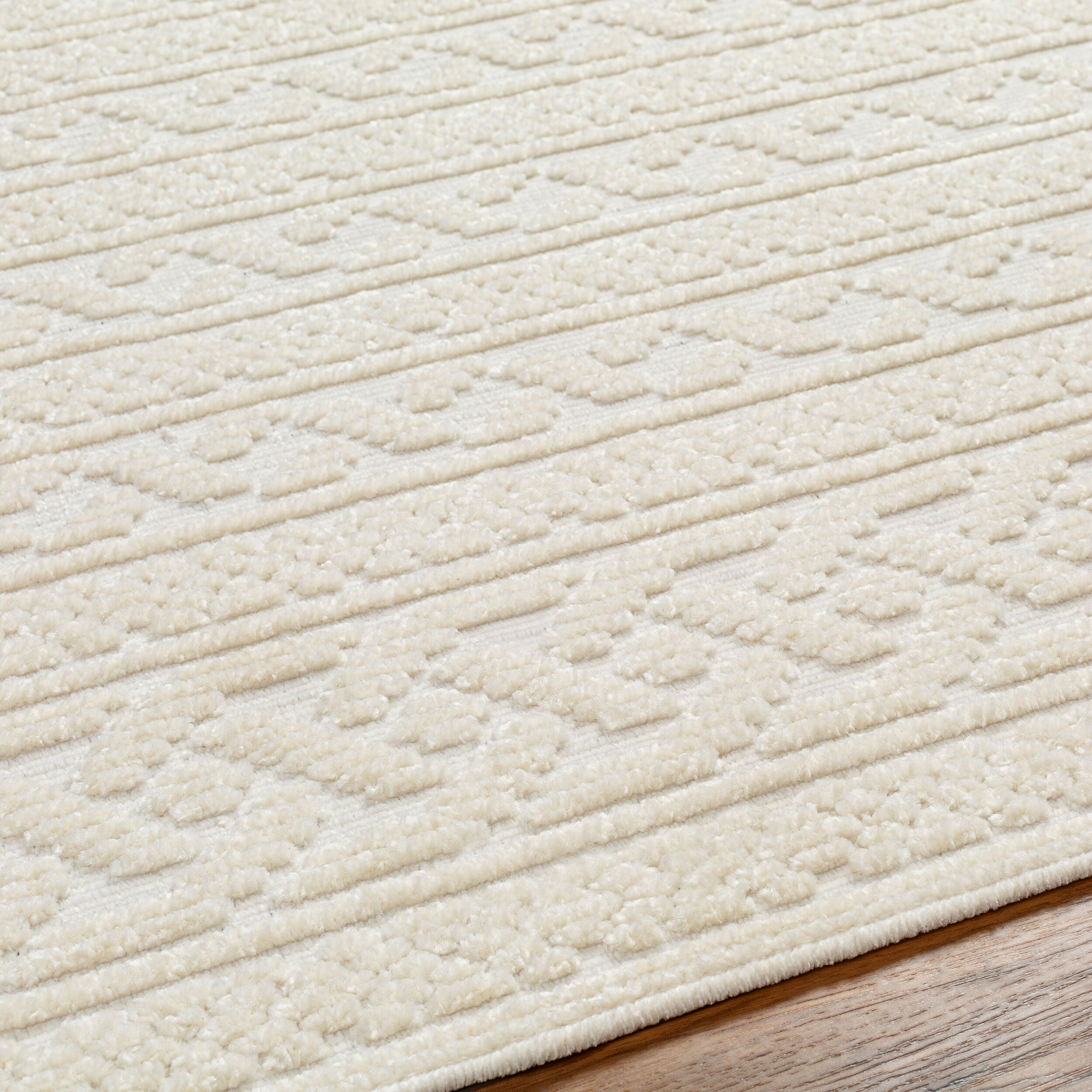 Surya Lyna LYA-2315 White Machine Washable Area Rug by LIVABLISS
