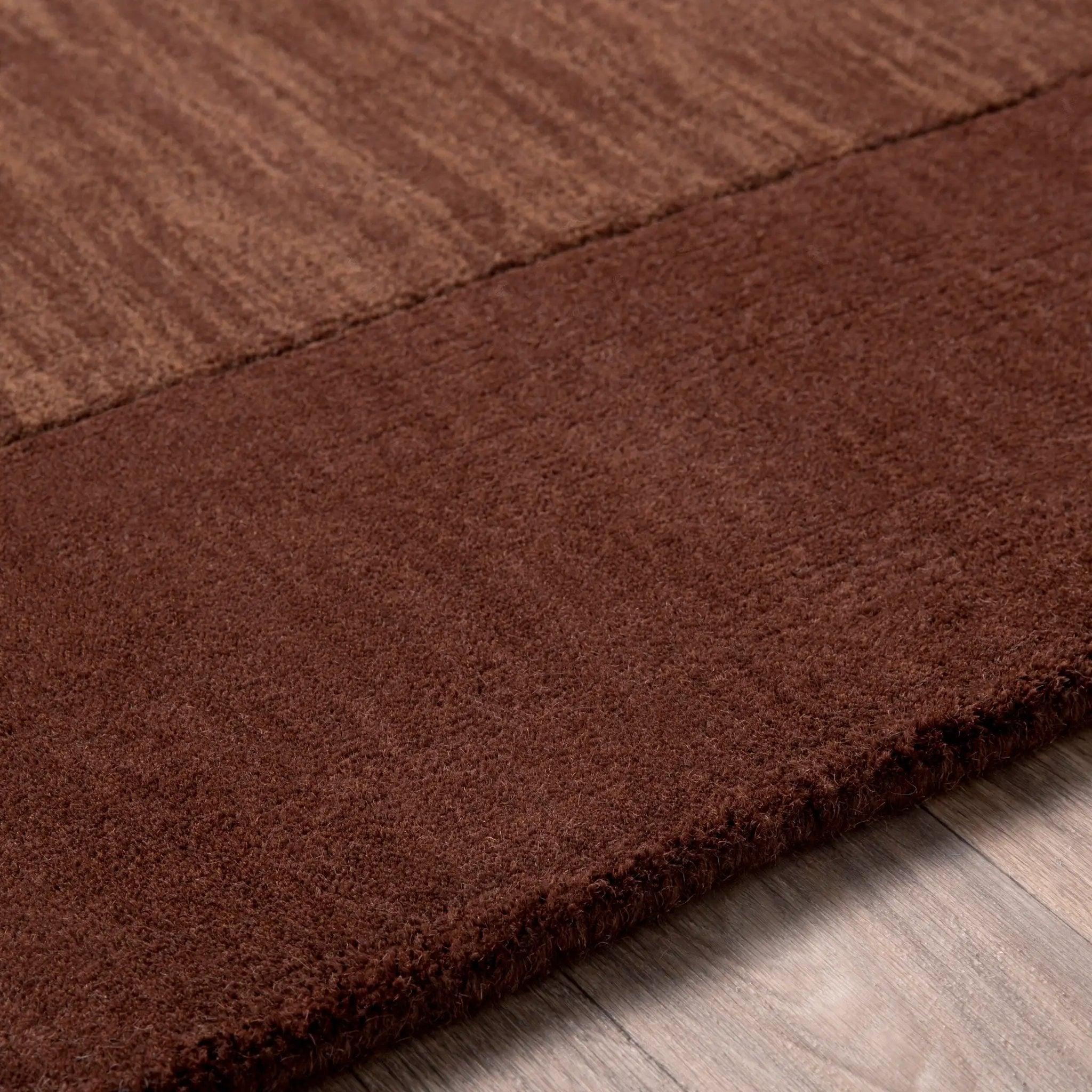 Mystique M-294 Dark-Brown Area Rug by LIVABLISS