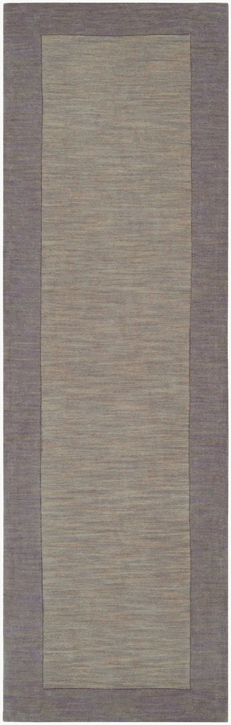 Livabliss Mystique M-312 charcoal hallway runner rug featuring a modern high-low pile and hand-loomed wool texture with a structured border for contemporary interiors.