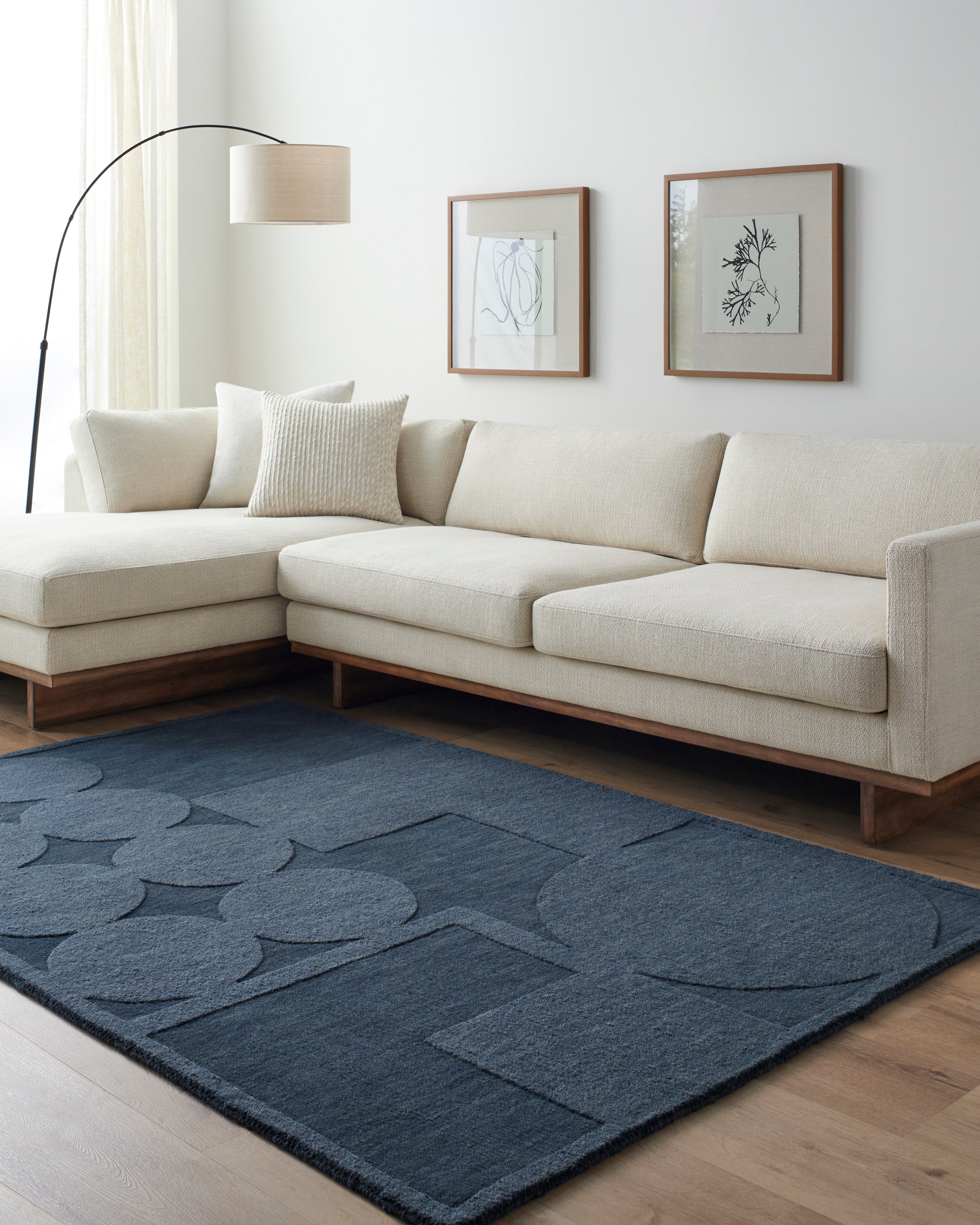 Surya Mystique M-5479 Navy Area Rug by LIVABLISS