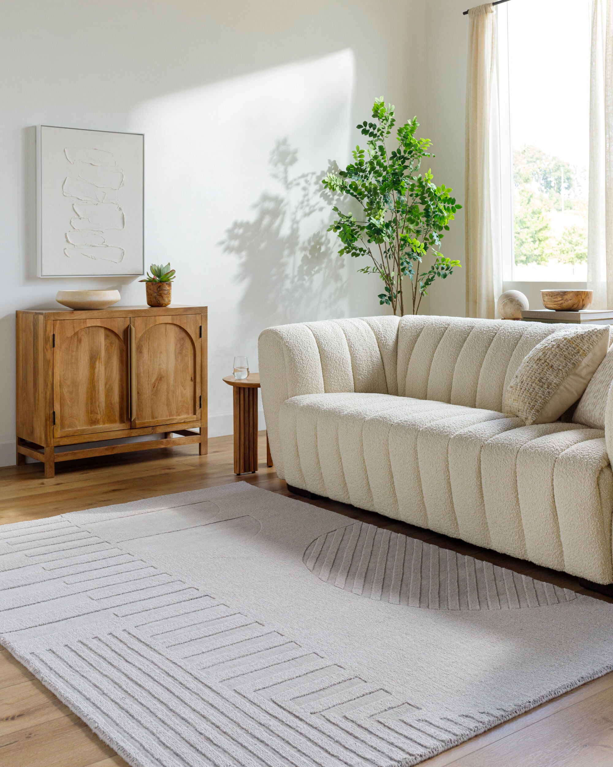 Surya Mystique M-5480 Taupe Area Rug by LIVABLISS