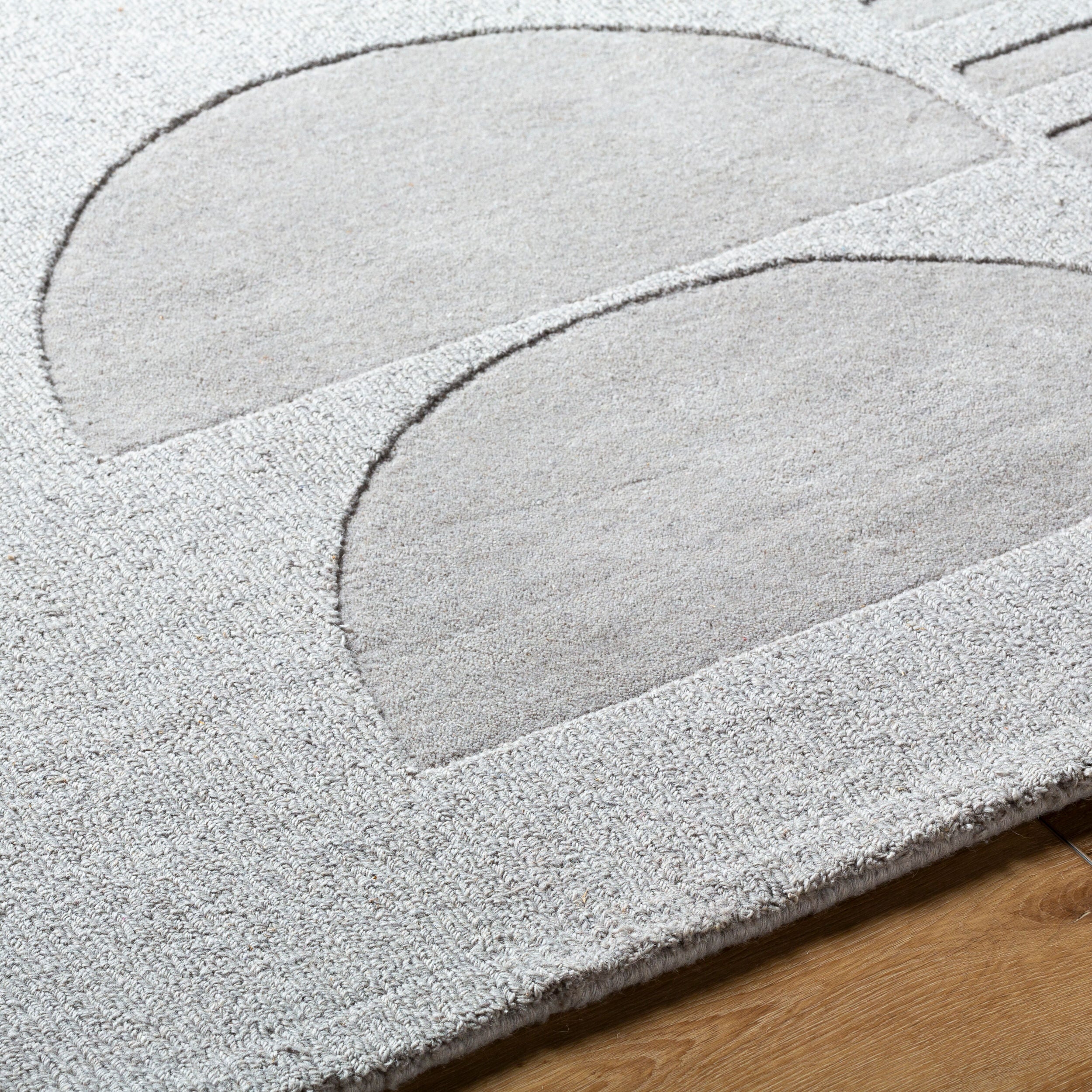 Surya Mystique M-5480 Taupe Area Rug by LIVABLISS