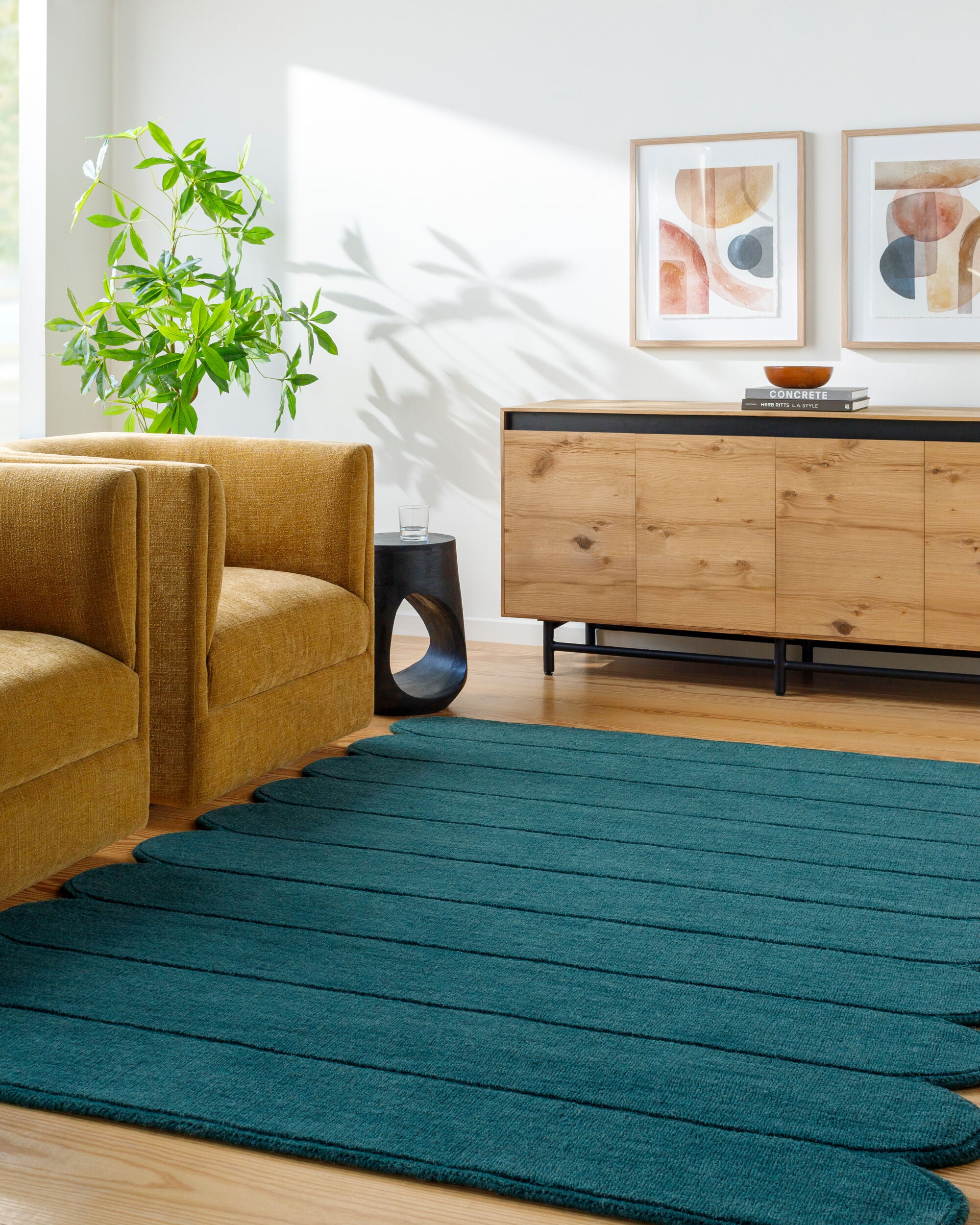 LIVABLISS Mystique M-5491 Teal Hand Loomed Area Rug