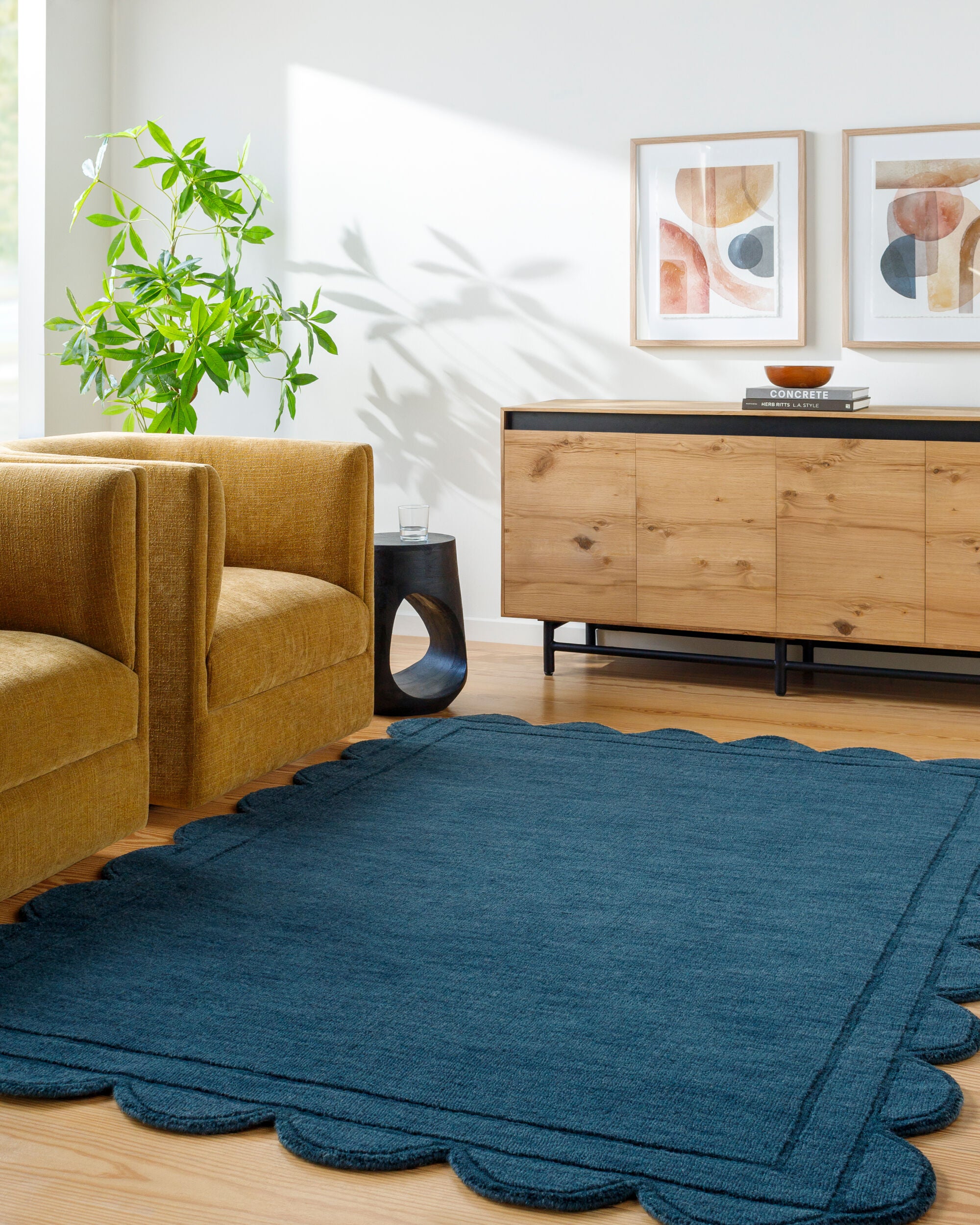 LIVABLISS Mystique M-5493 Indigo Hand Loomed Area Rug