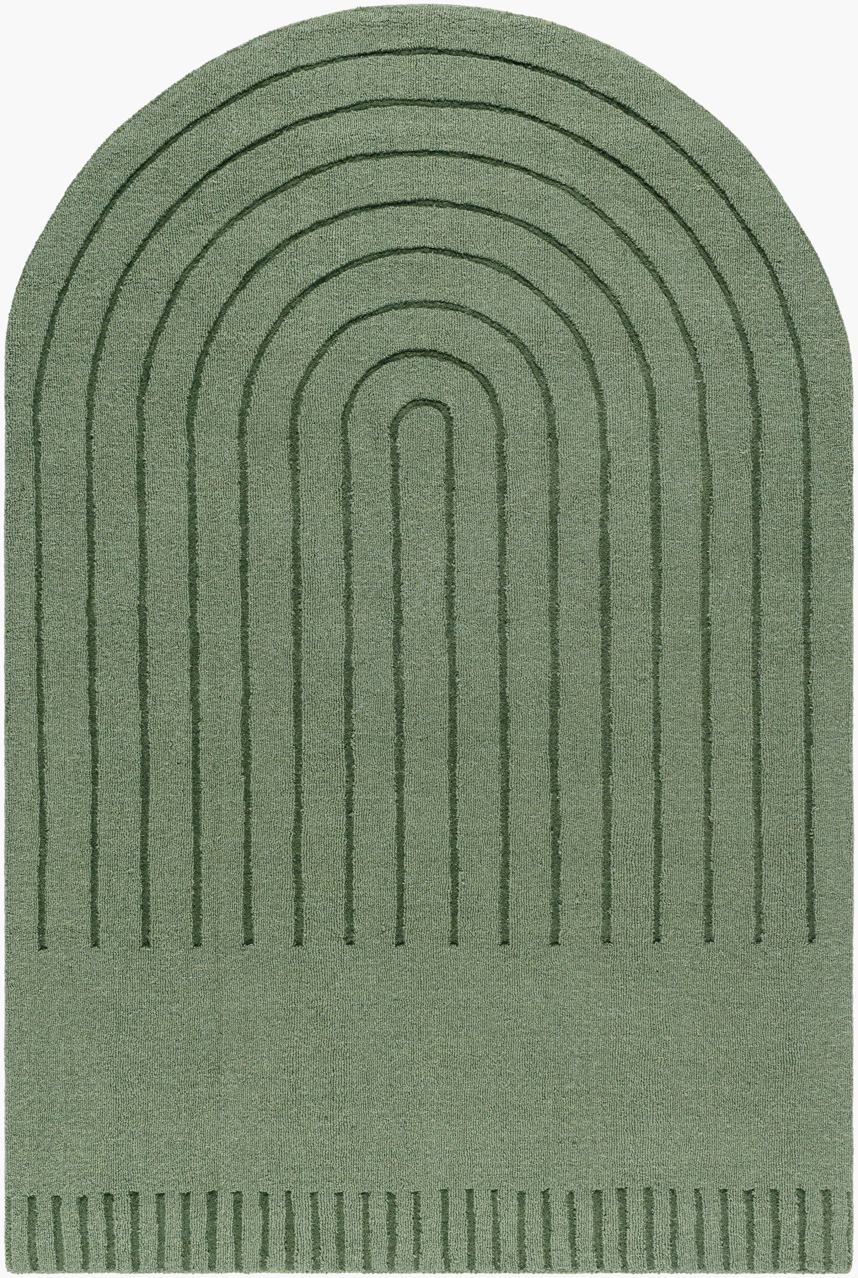 LIVABLISS Mystique M-5495 Sage Green Hand Loomed Area Rug