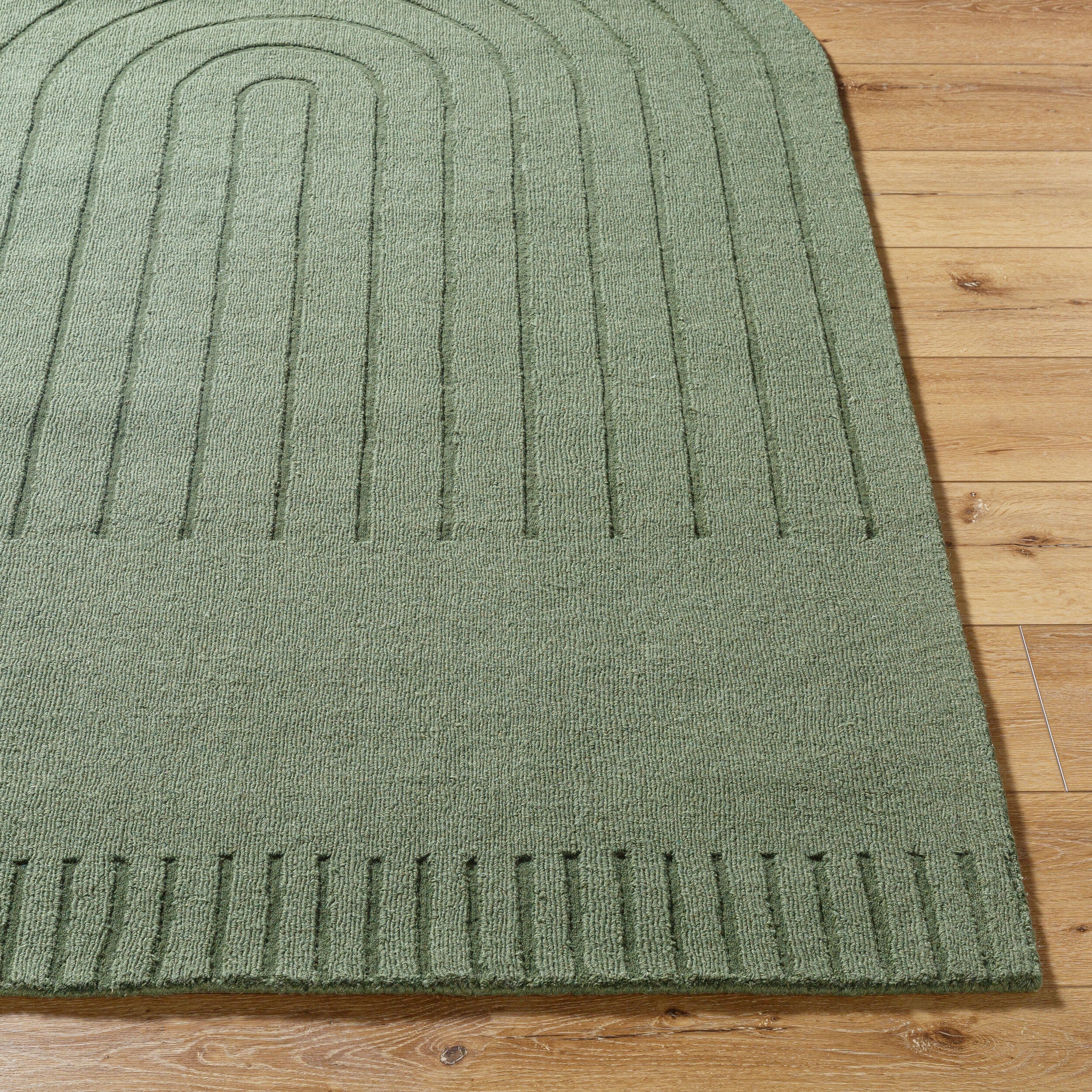LIVABLISS Mystique M-5495 Sage Green Hand Loomed Area Rug