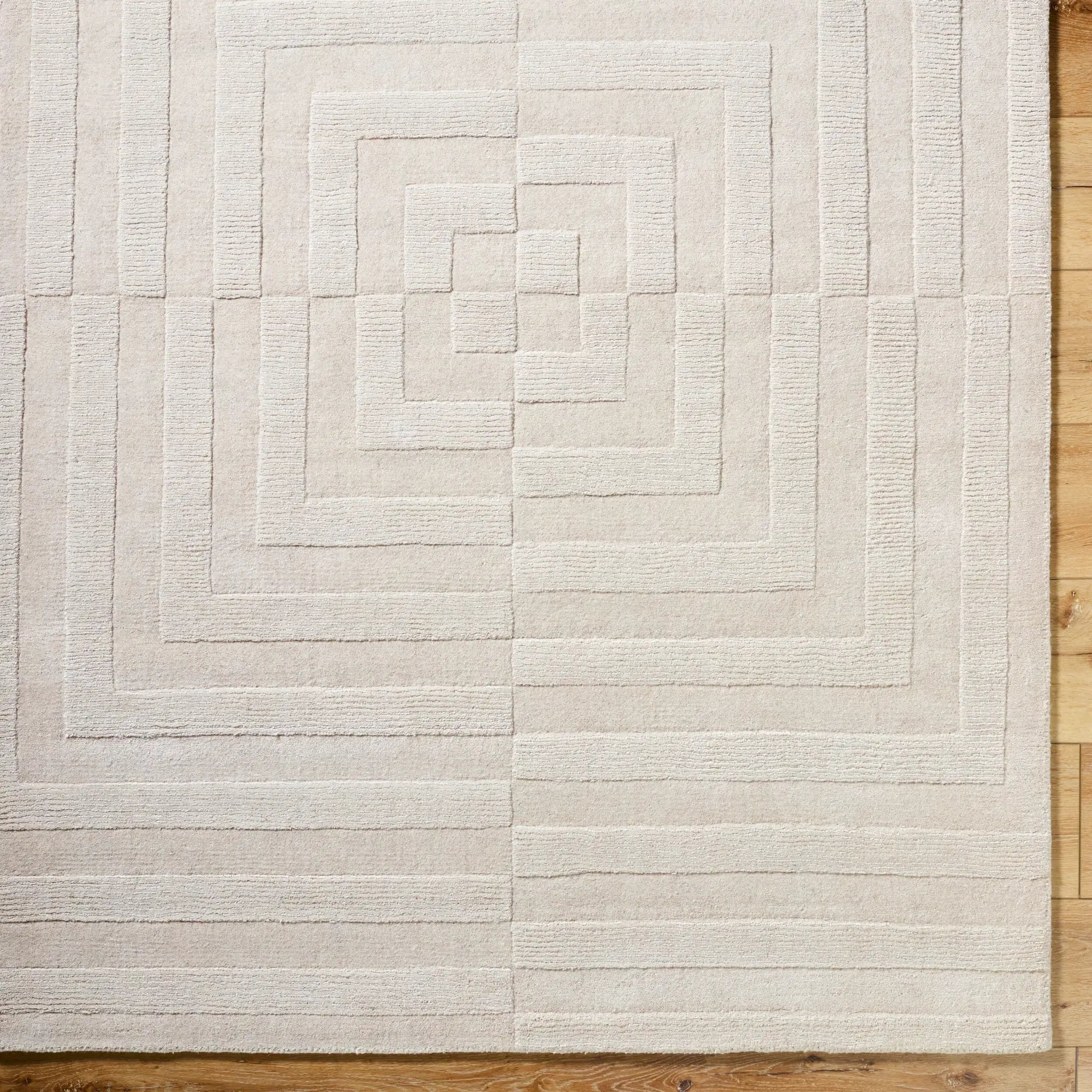 Mystique M-5500 Ivory Area Rug by LIVABLISS