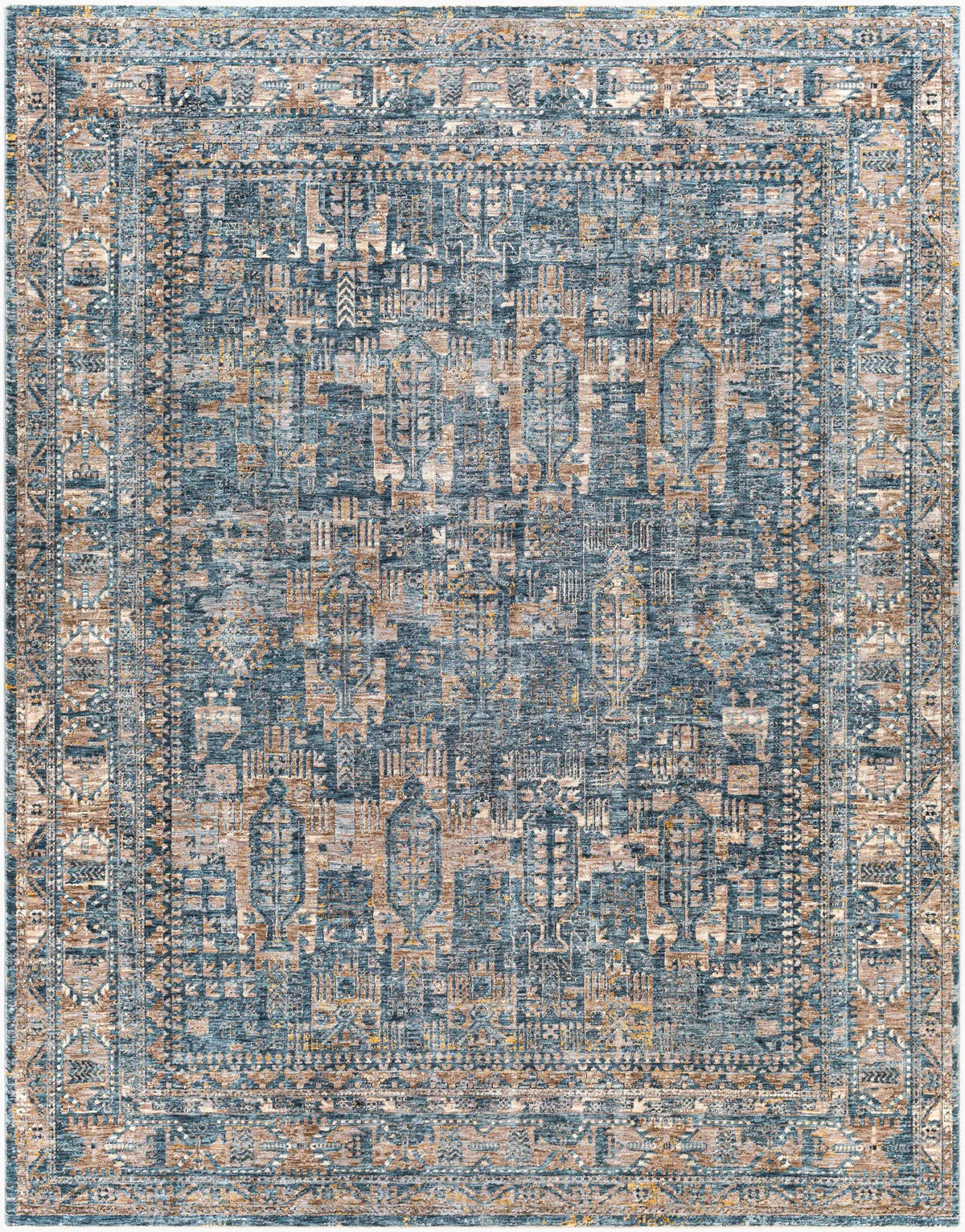LIVABLISS Mirabel MBE-2301 Dark-Blue Area Rug