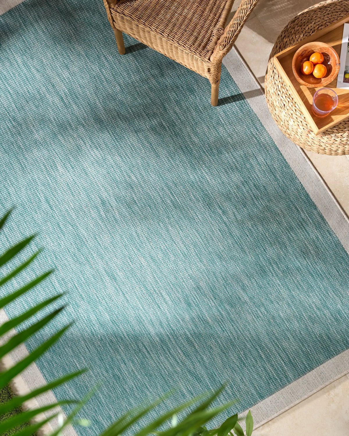 LIVABLISS Miami Beach MBH-2303 Aqua Area Rug
