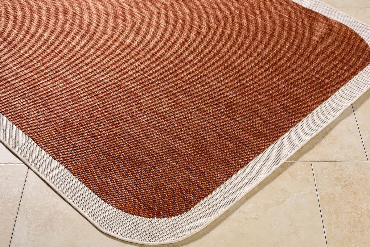 LIVABLISS Miami Beach MBH-2305 Burnt-Orange Area Rug